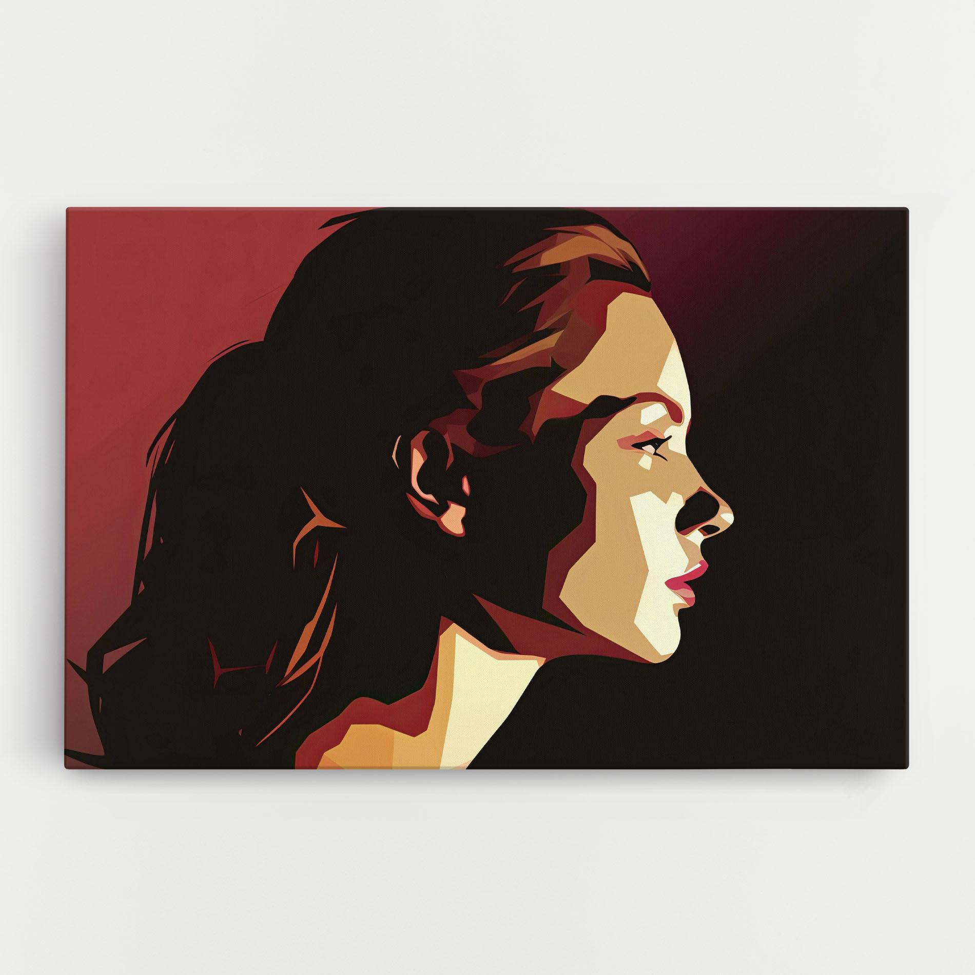 Tablou Canvas Cream Red Pop Art mockup 0