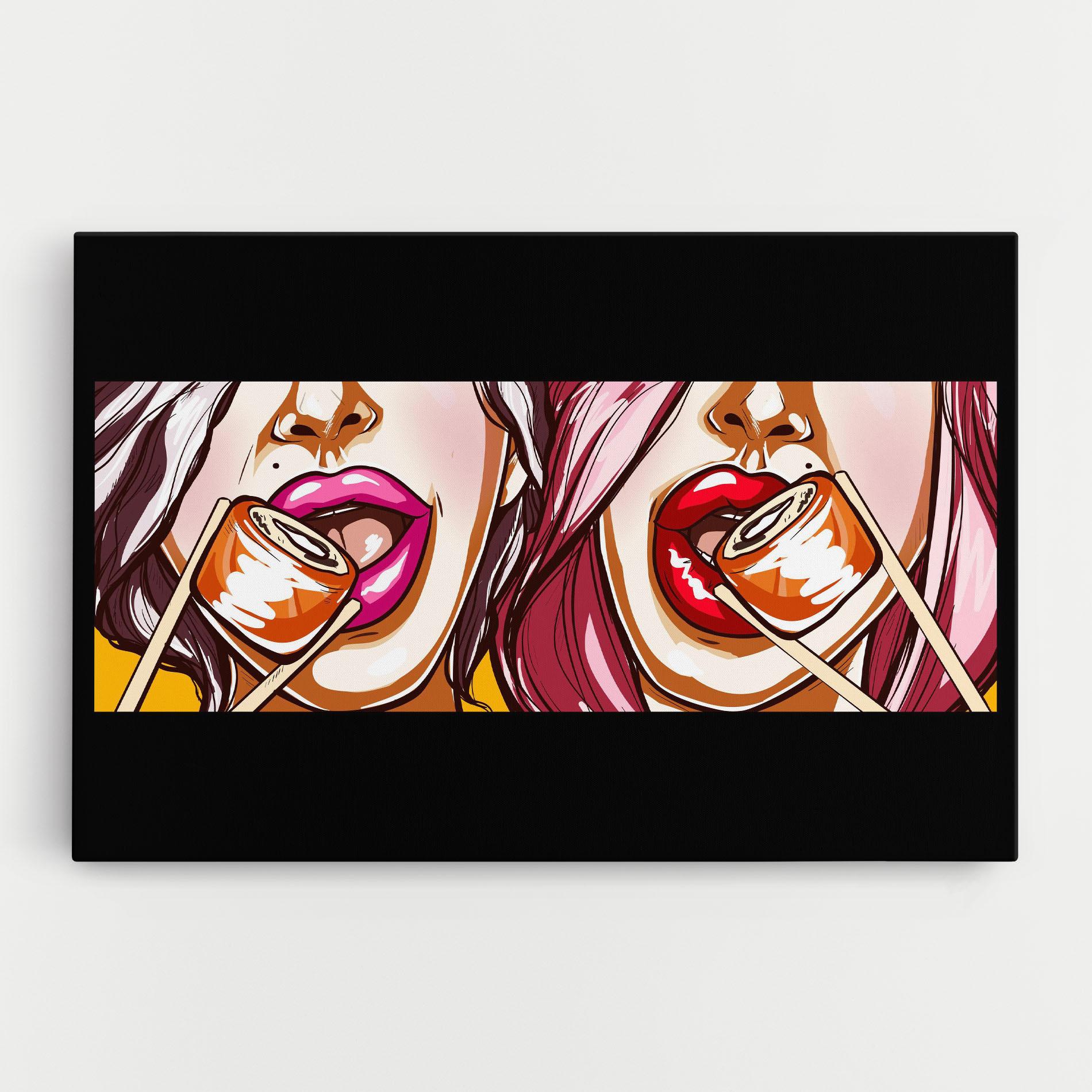 Tablou Canvas Pop Art Sushi mockup 0
