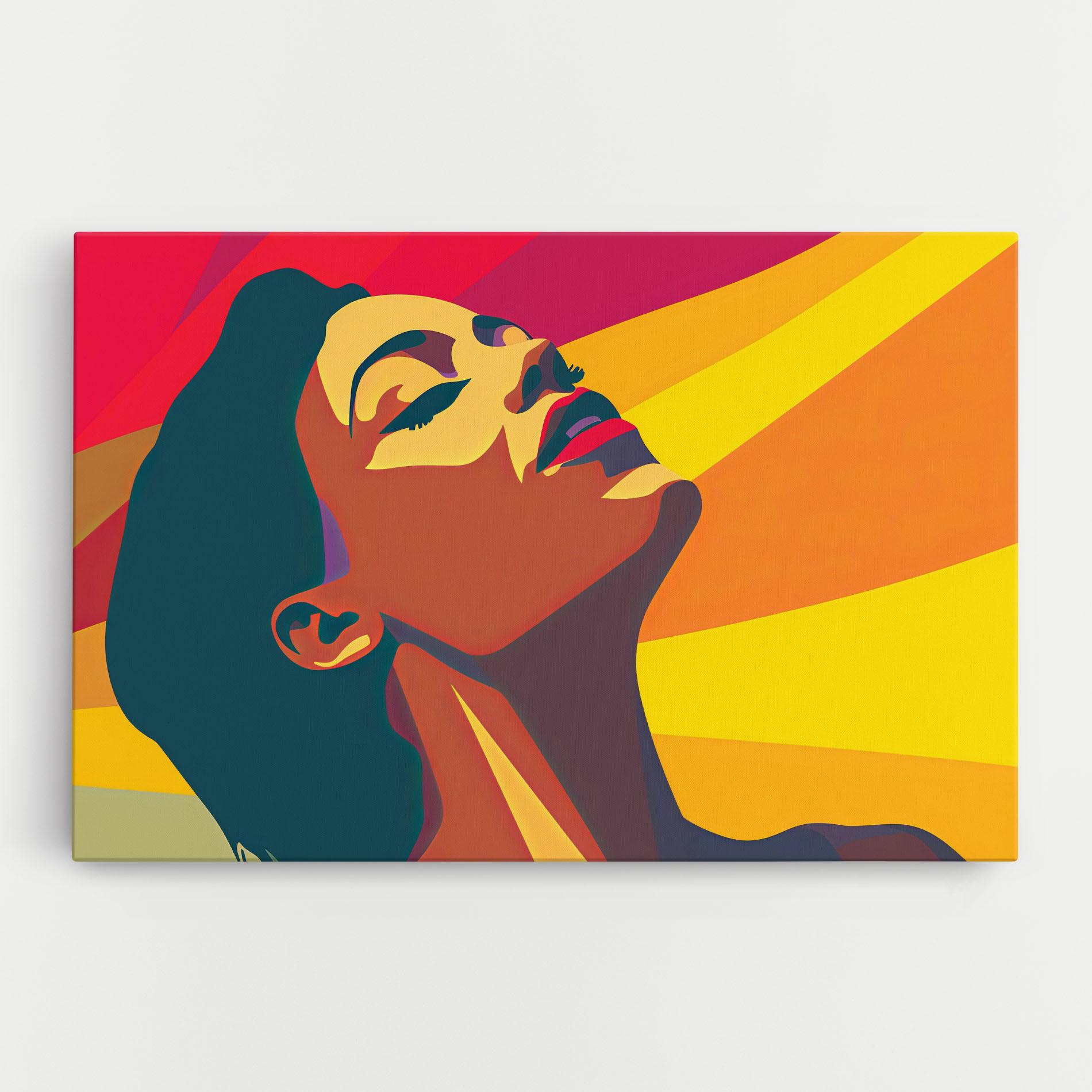 Tablou Canvas Pop Female Color mockup 0