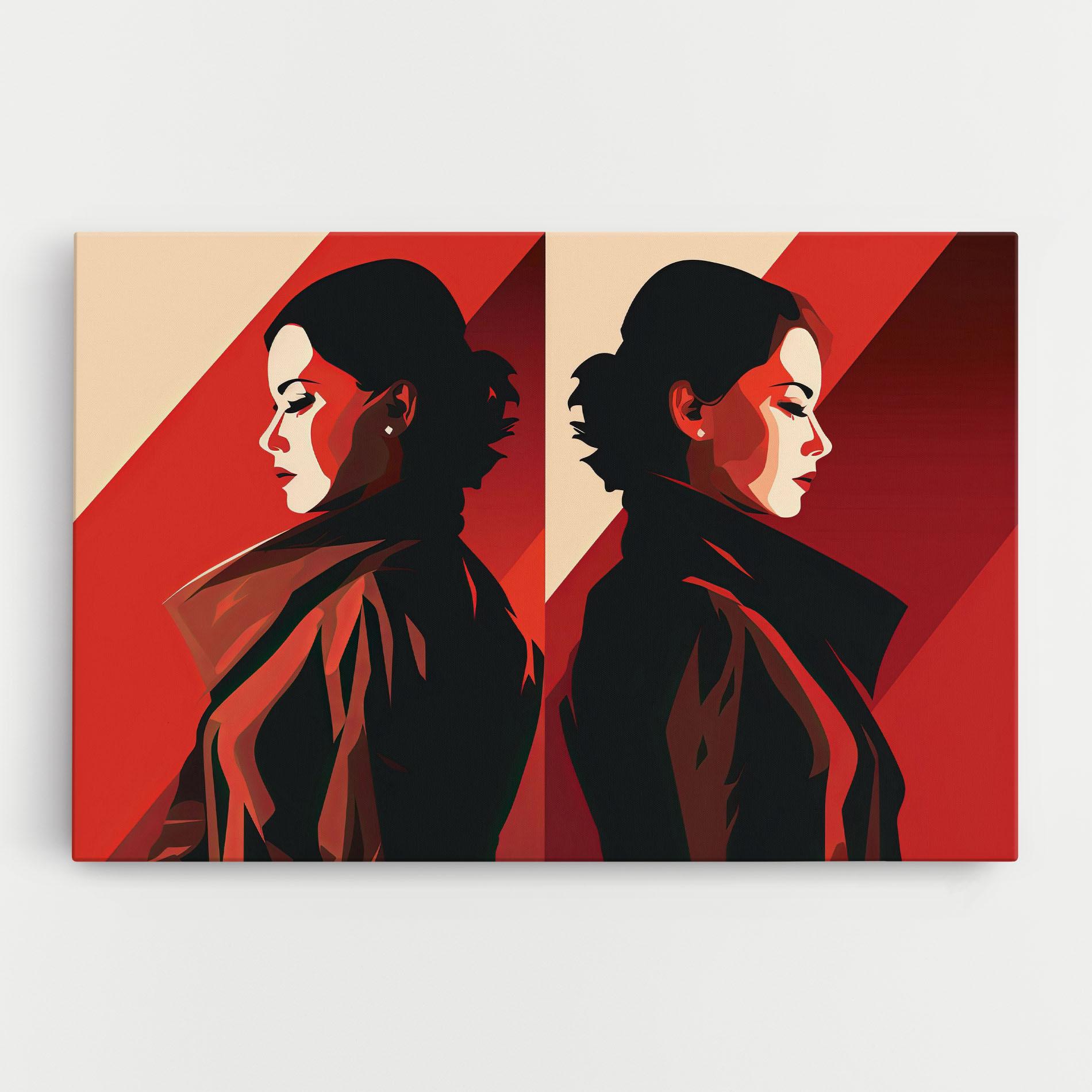 Tablou Canvas Pop Outfit Lady mockup 0