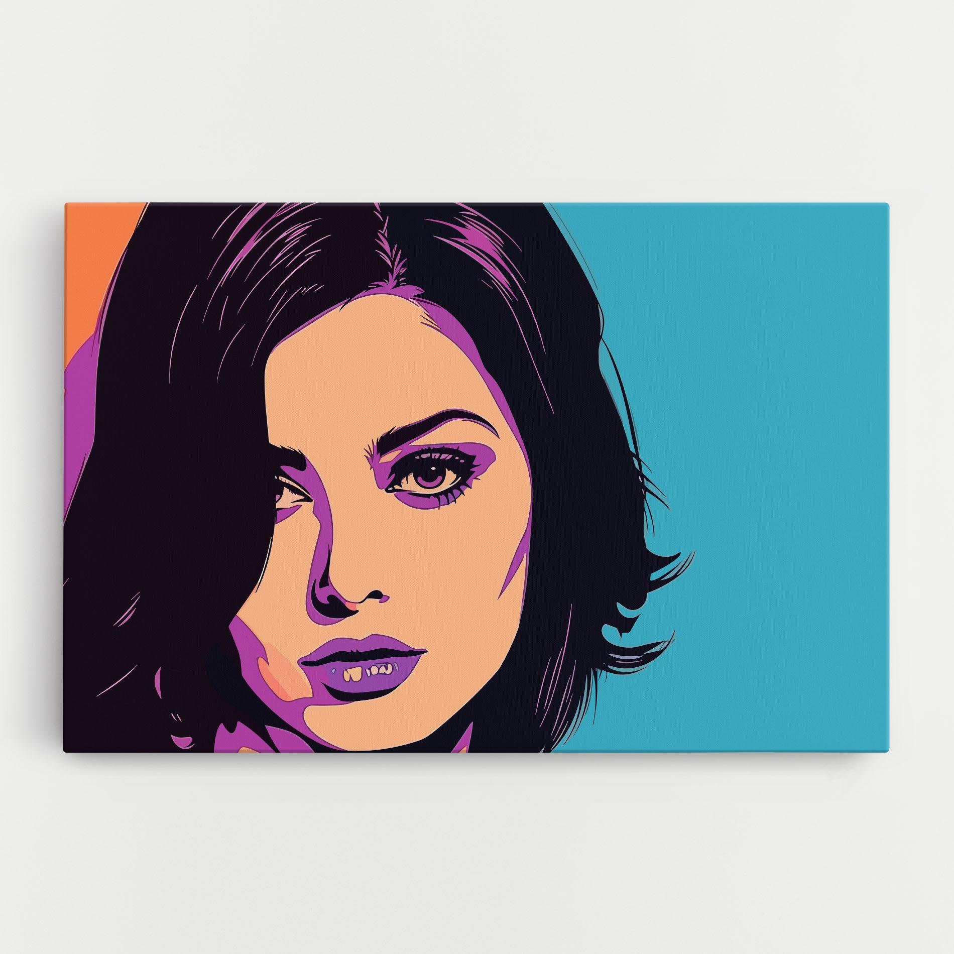 Tablou Canvas Pop Purple Woman mockup 0