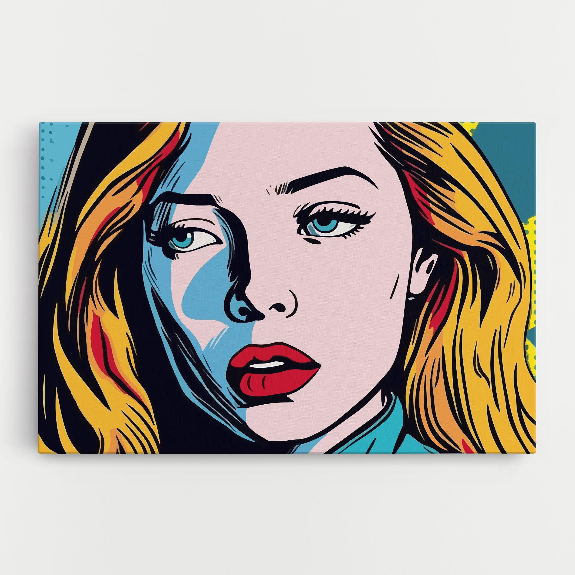 Tablou Canvas Pop Woman Art mockup 0