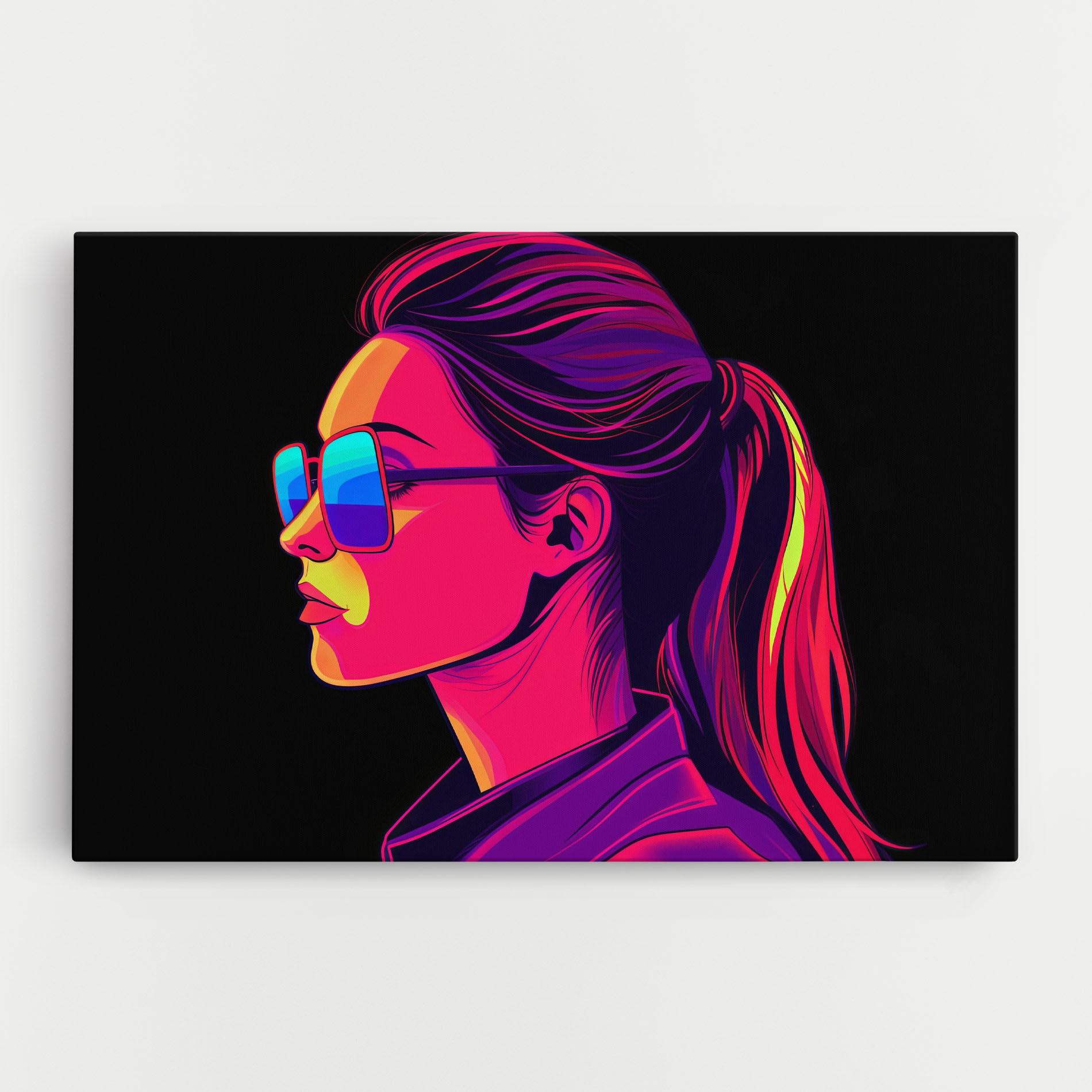 Tablou Canvas Purple Pop Hair mockup 0