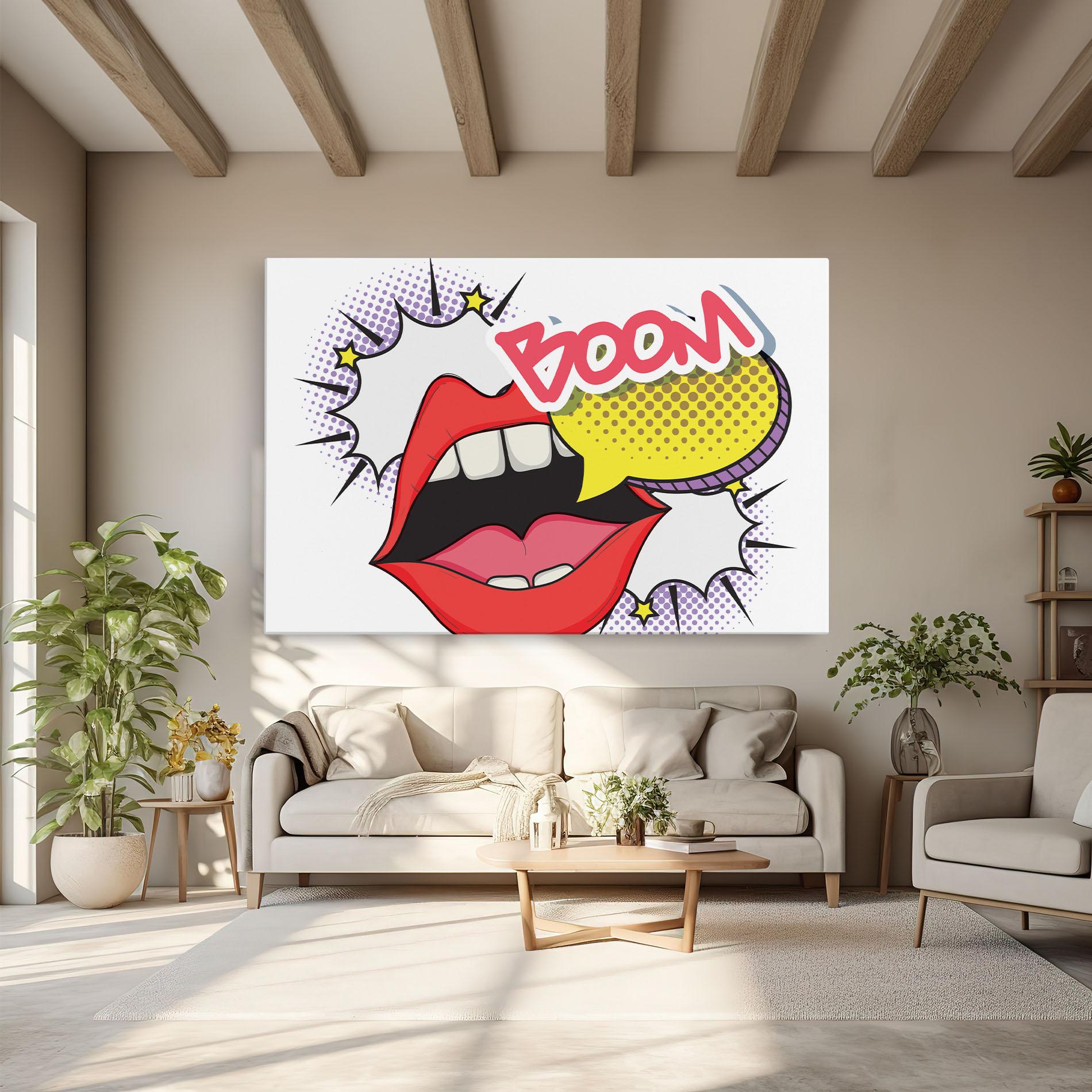 Tablou Canvas Boom Pop Art mockup 6