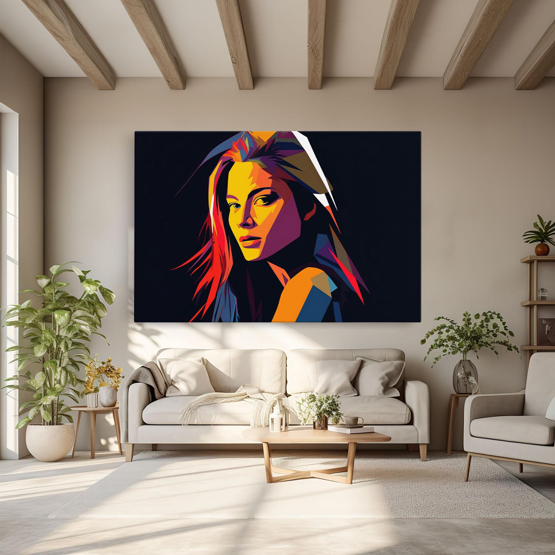 Tablou Canvas Orange Pop Light mockup 6