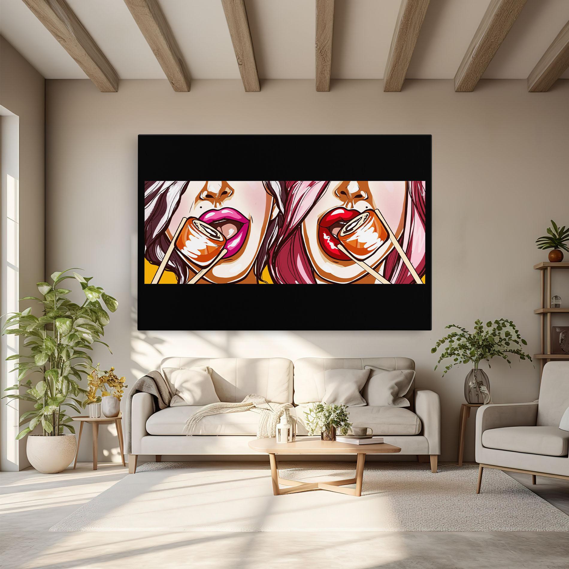 Tablou Canvas Pop Art Sushi mockup 6