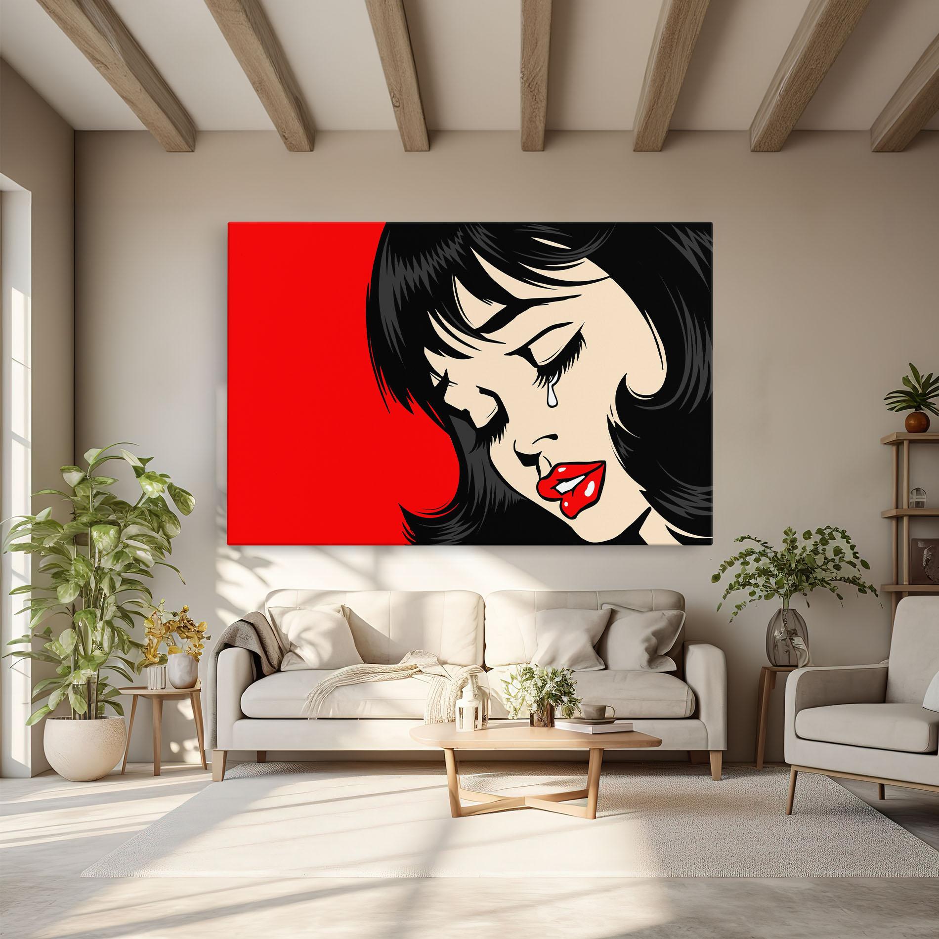 Tablou Canvas Pop Crying mockup 6