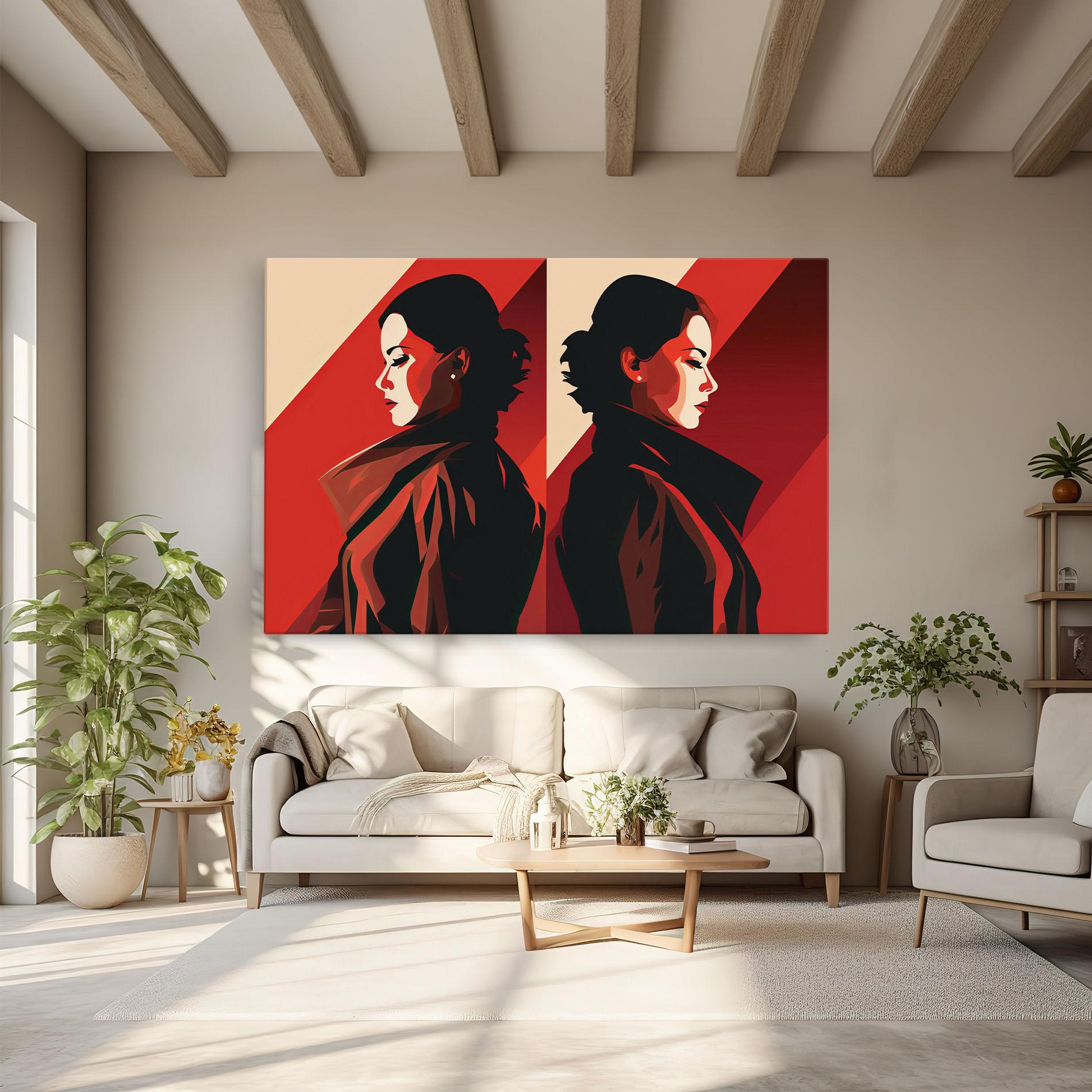 Tablou Canvas Pop Outfit Lady mockup 6