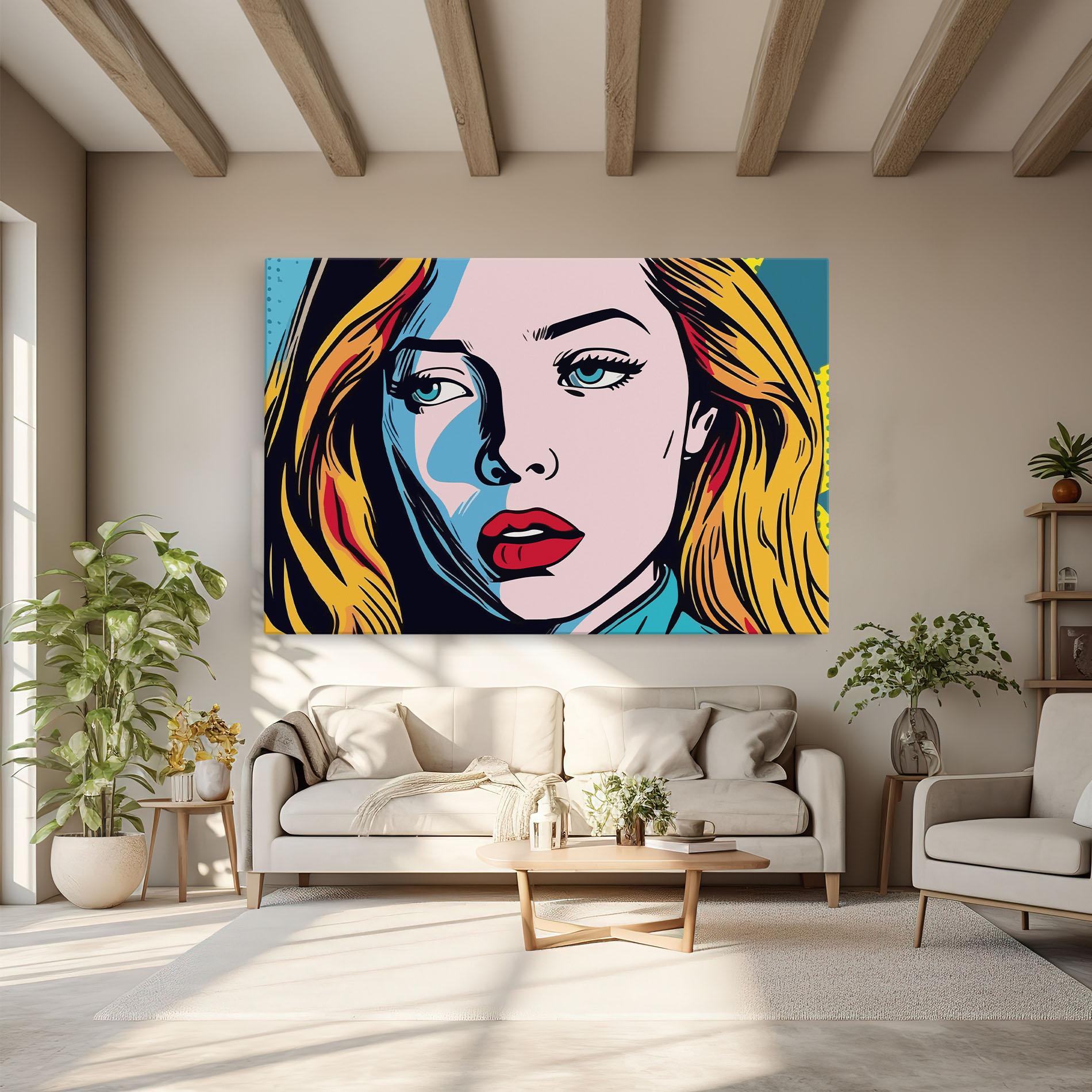 Tablou Canvas Pop Woman Art mockup 6