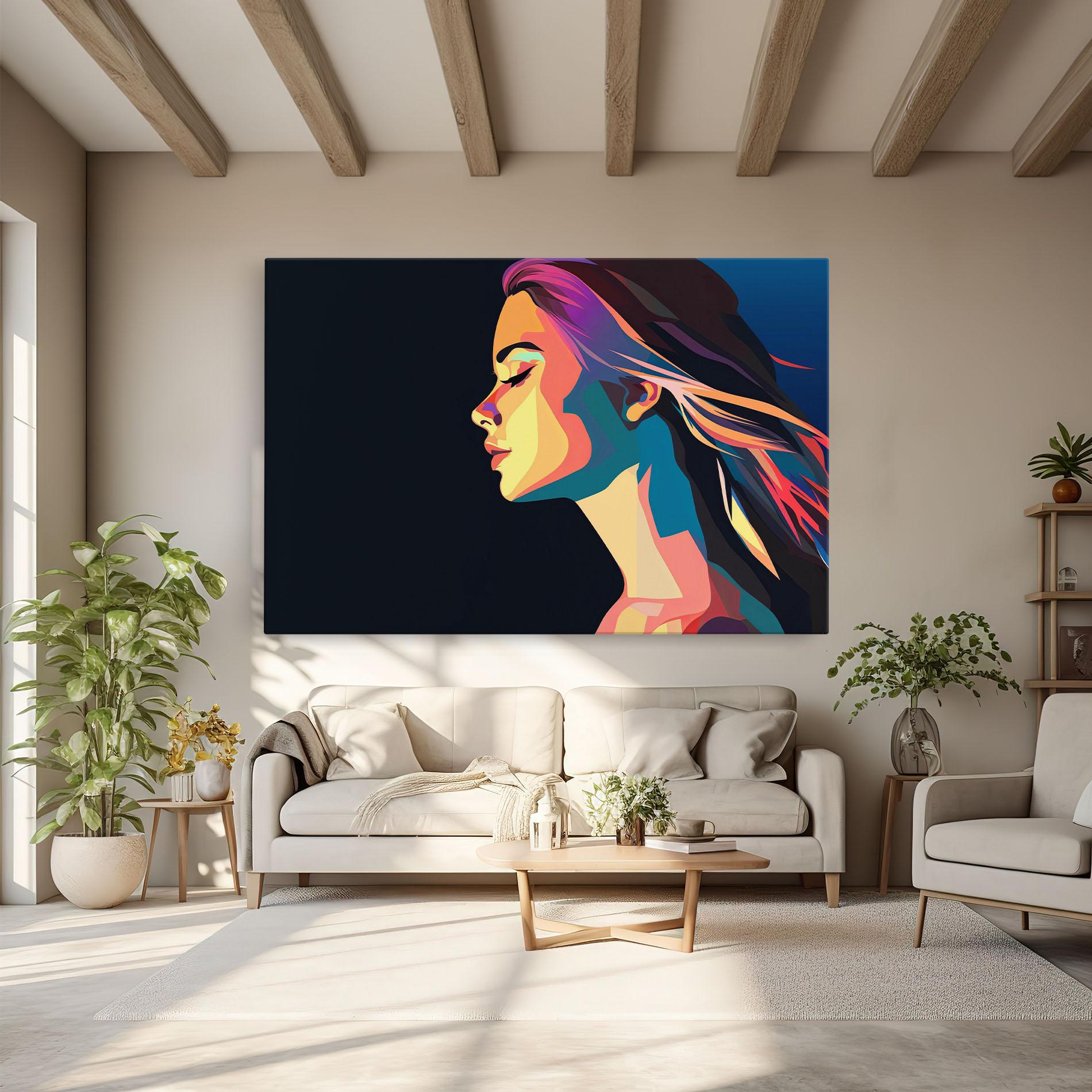 Tablou Canvas Worm Pop Light mockup 6