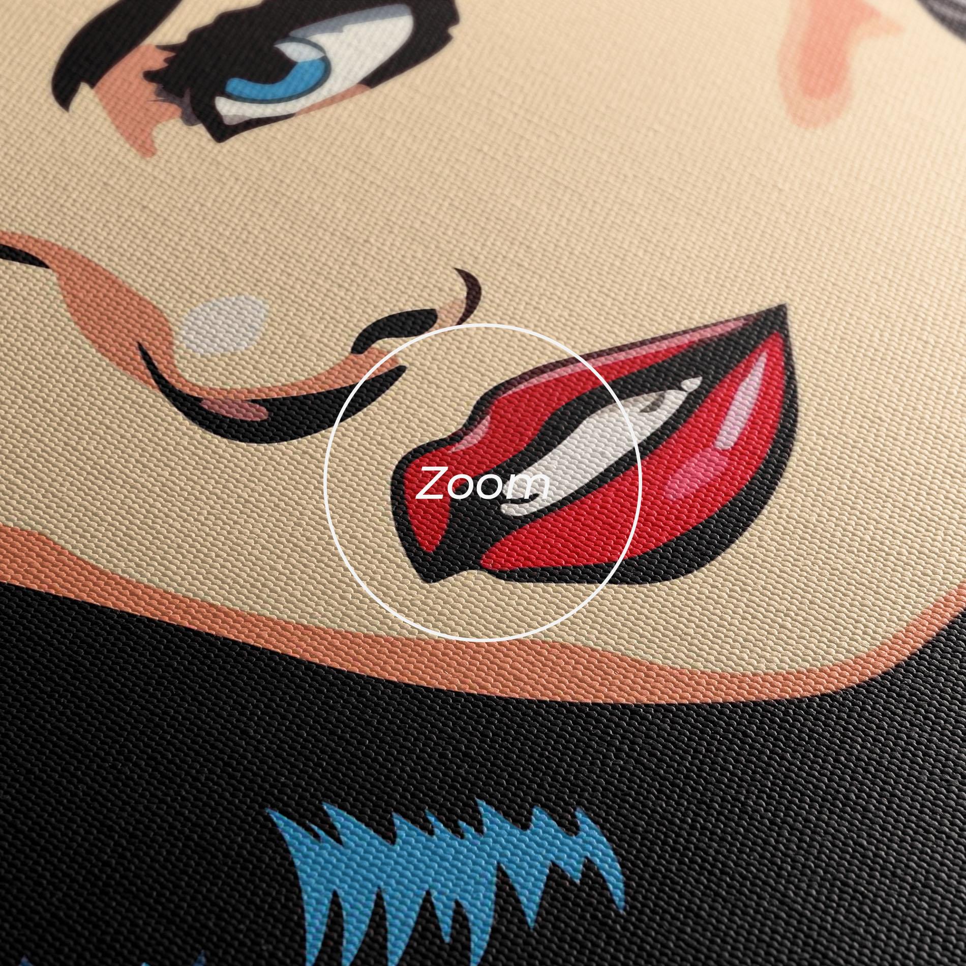 Tablou Canvas Blue Pop Eyes mockup 3