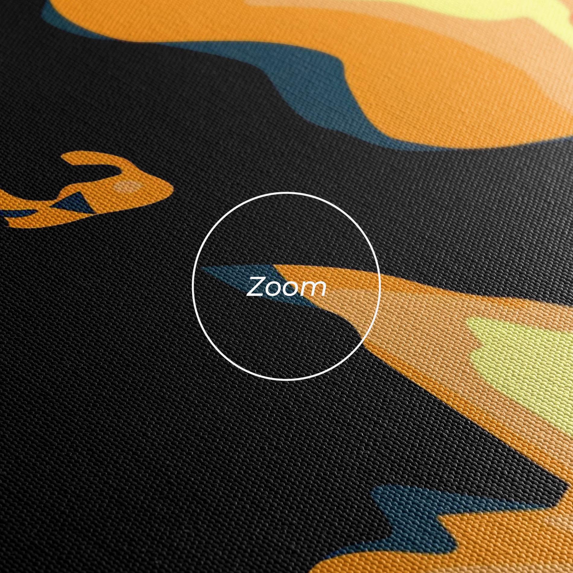 Tablou Canvas Blue Yellow Pop Art mockup 3