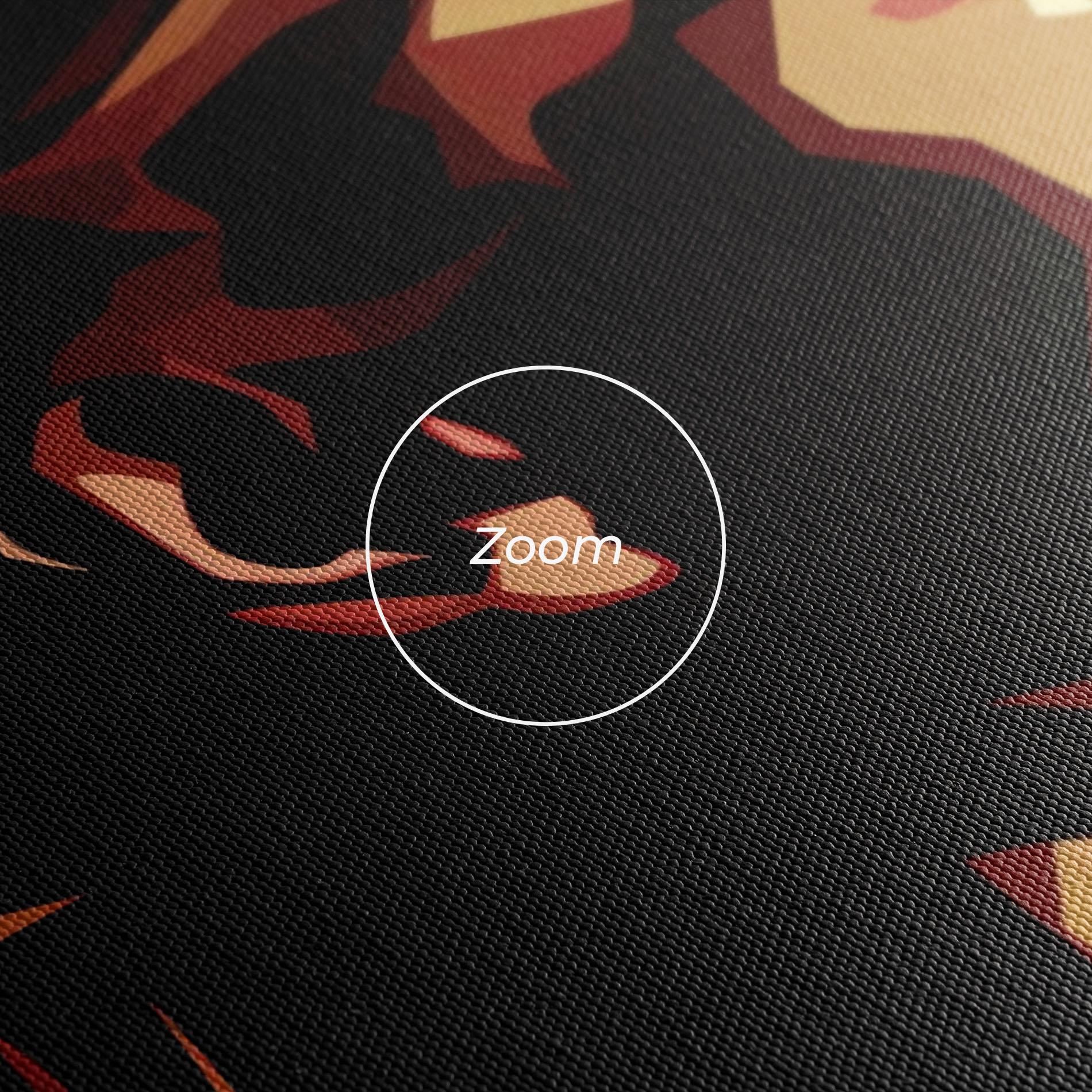 Tablou Canvas Cream Red Pop Art mockup 3