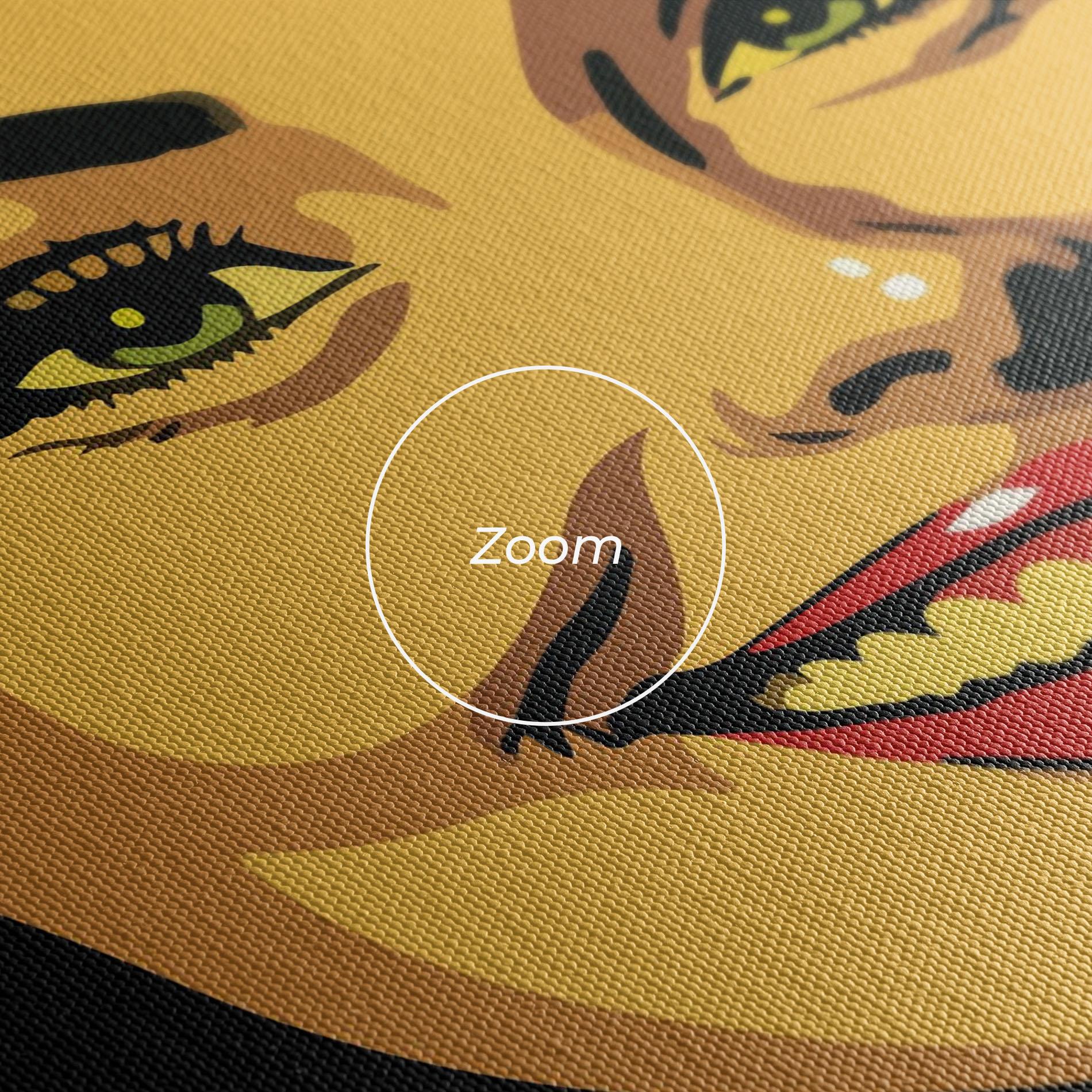 Tablou Canvas Green Light Pop Lady mockup 3