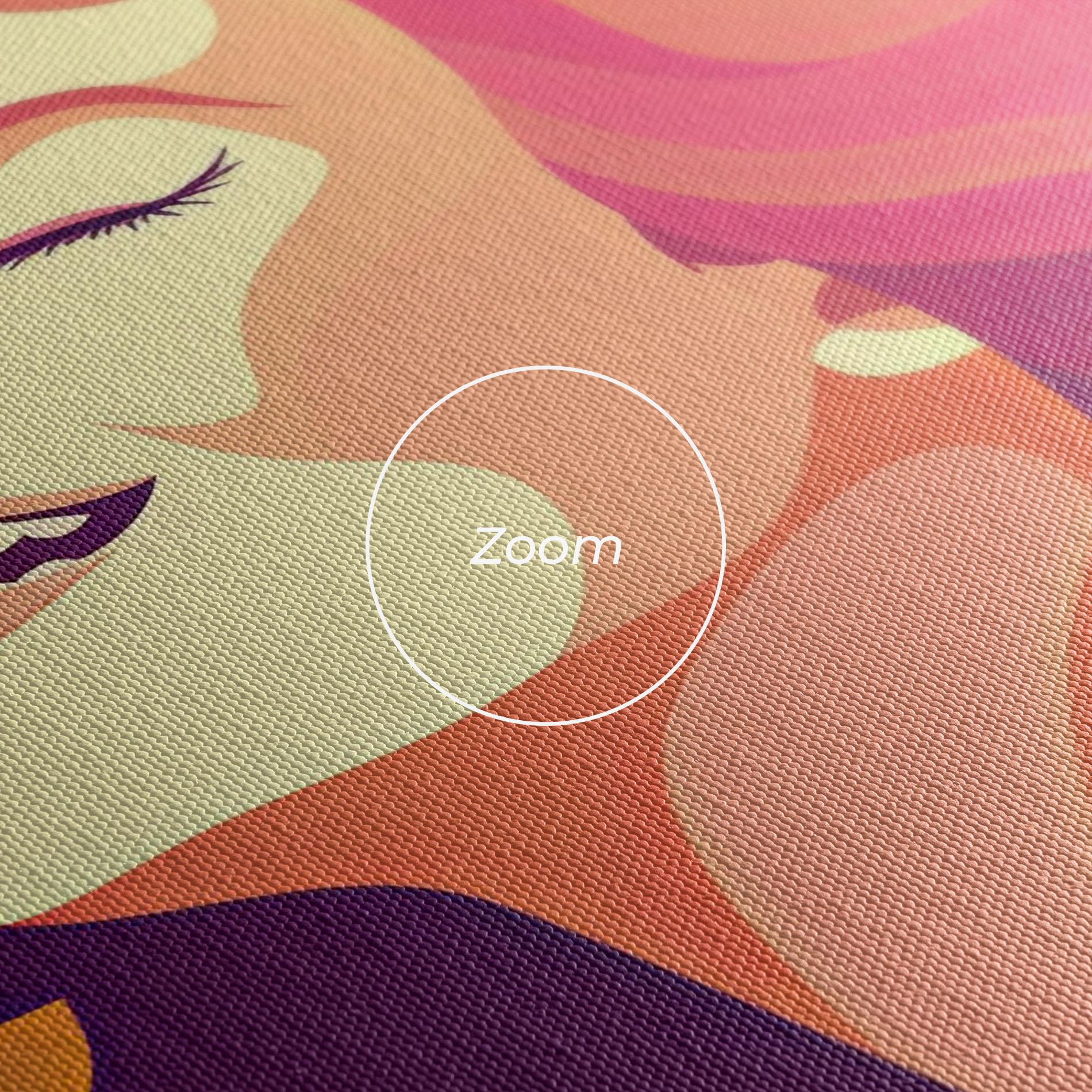 Tablou Canvas Pink Pop Hair mockup 3