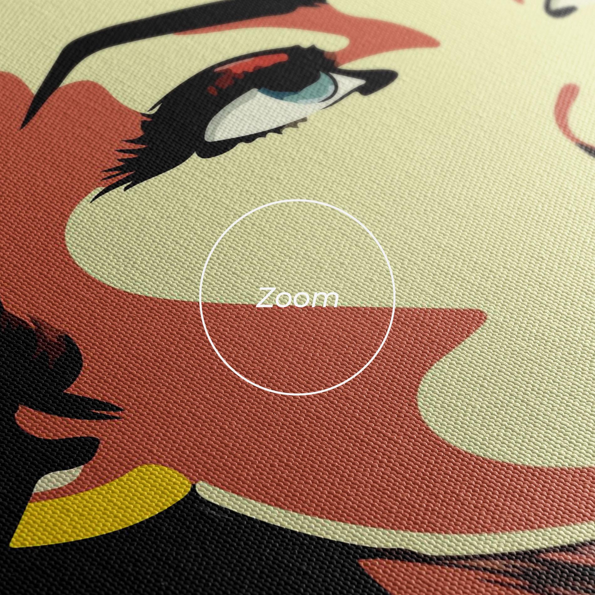 Tablou Canvas Pop Art Pretty Lady mockup 3