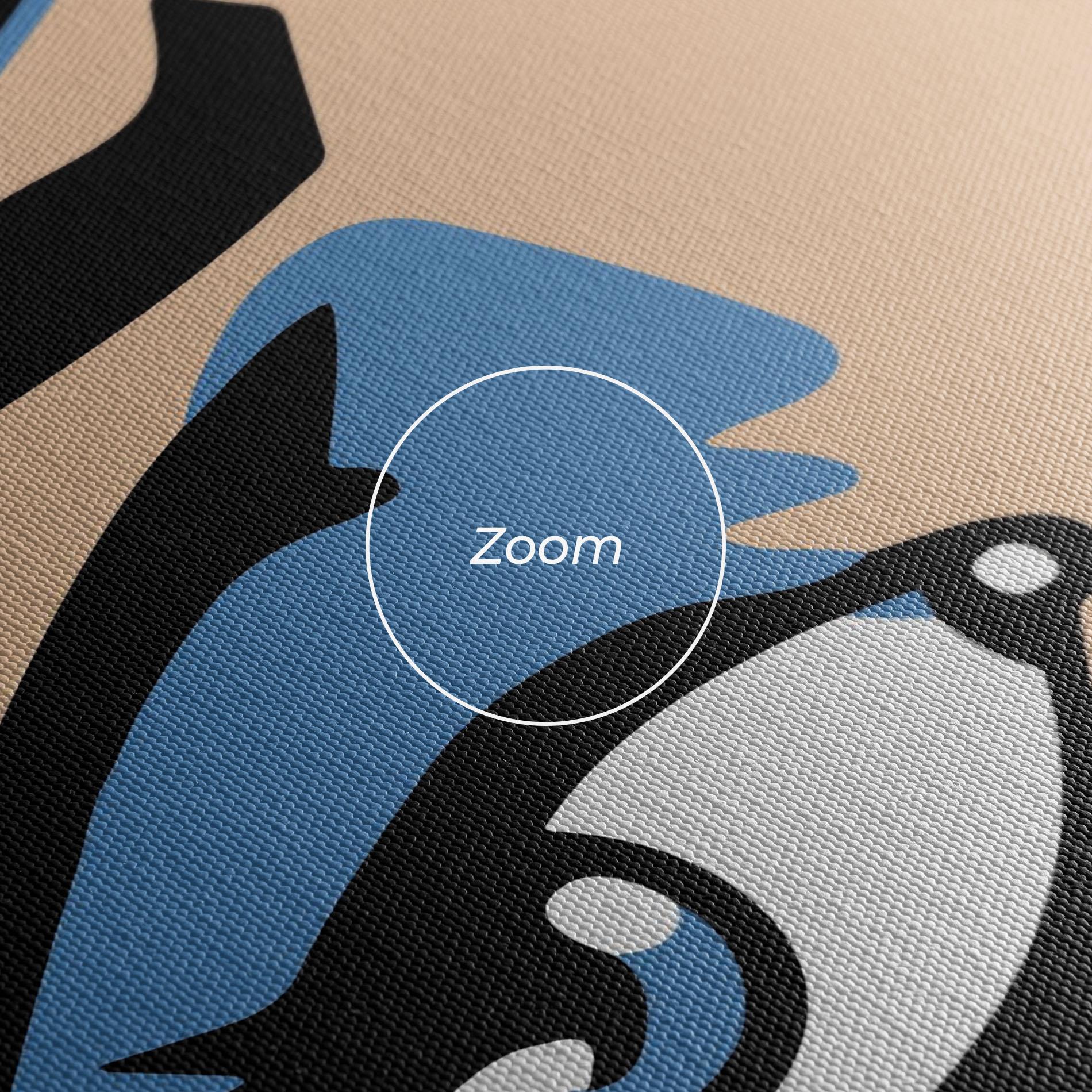 Tablou Canvas Pop Blue Makeup mockup 3