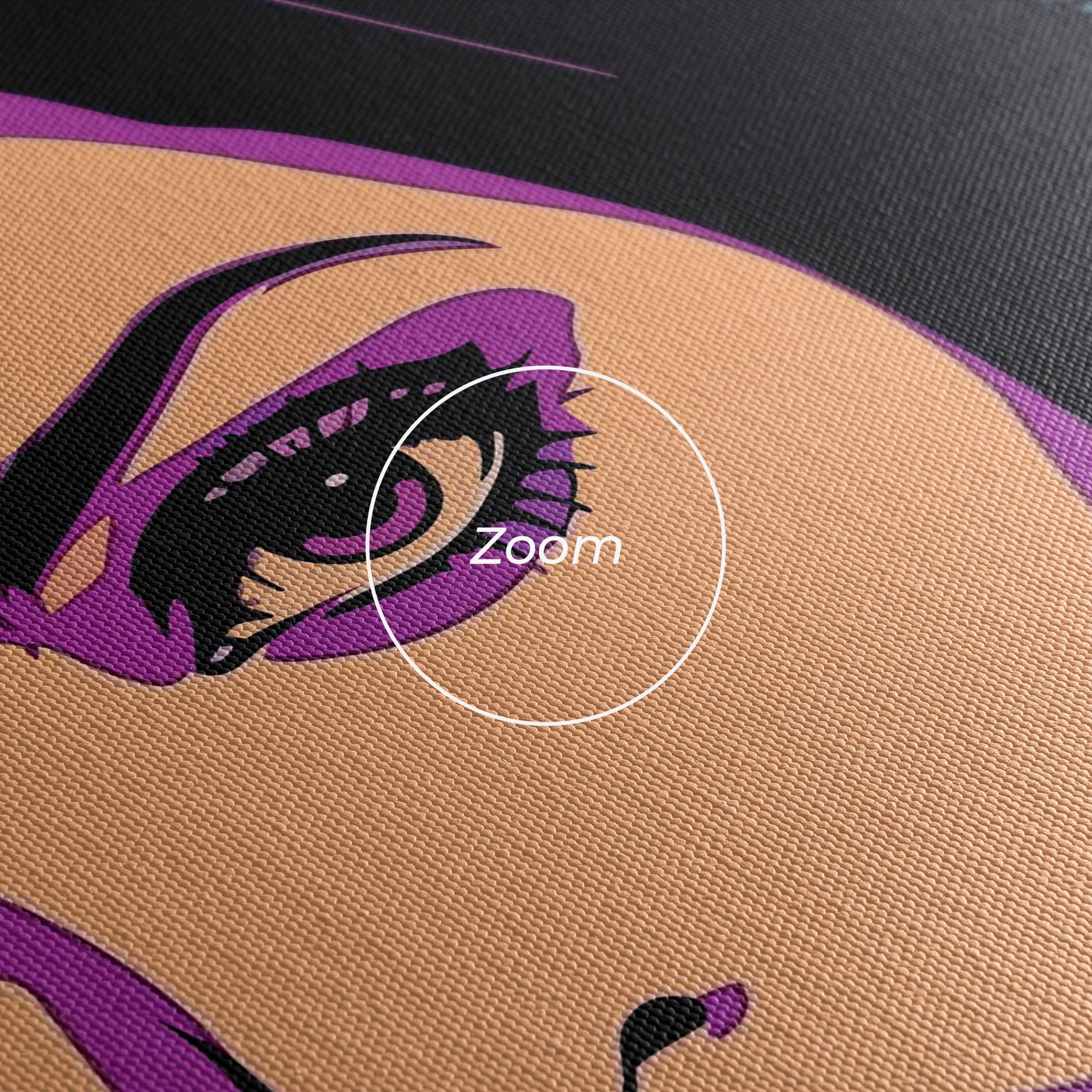 Tablou Canvas Pop Purple Woman mockup 3