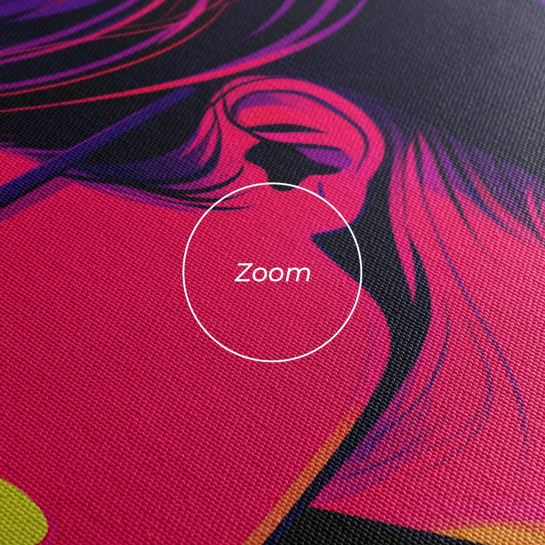 Tablou Canvas Purple Pop Hair mockup 3