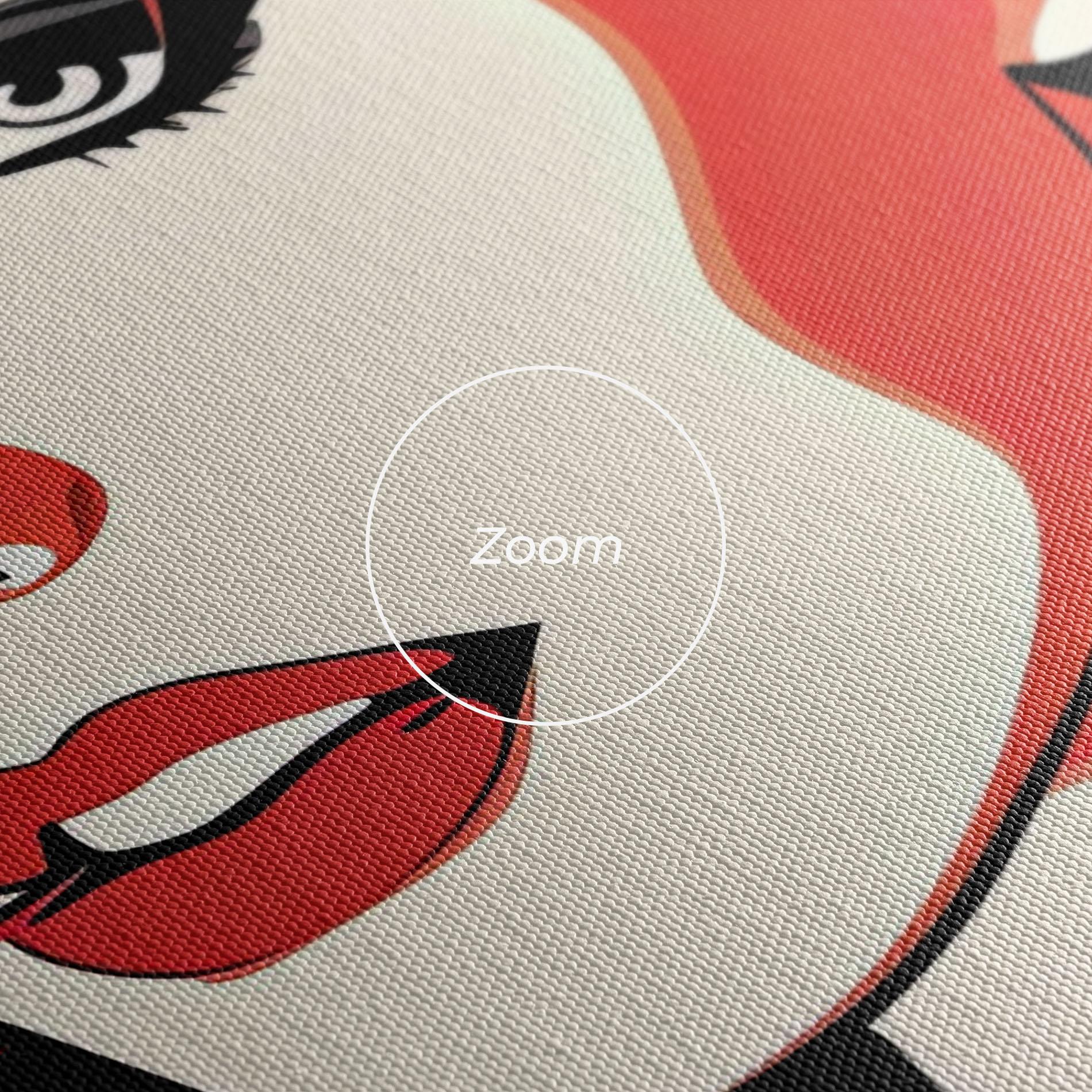 Tablou Canvas Red Hair Pop Art mockup 3