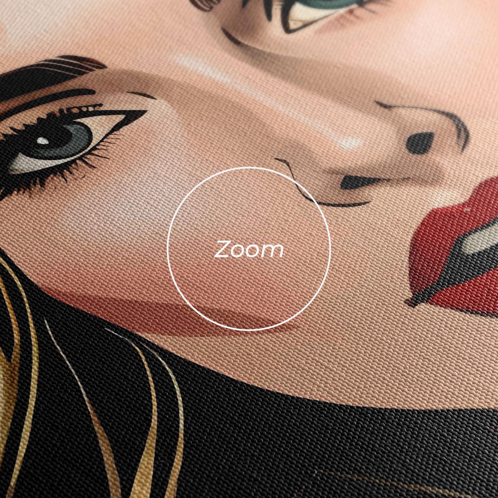 Tablou Canvas Red Pop Lips mockup 3