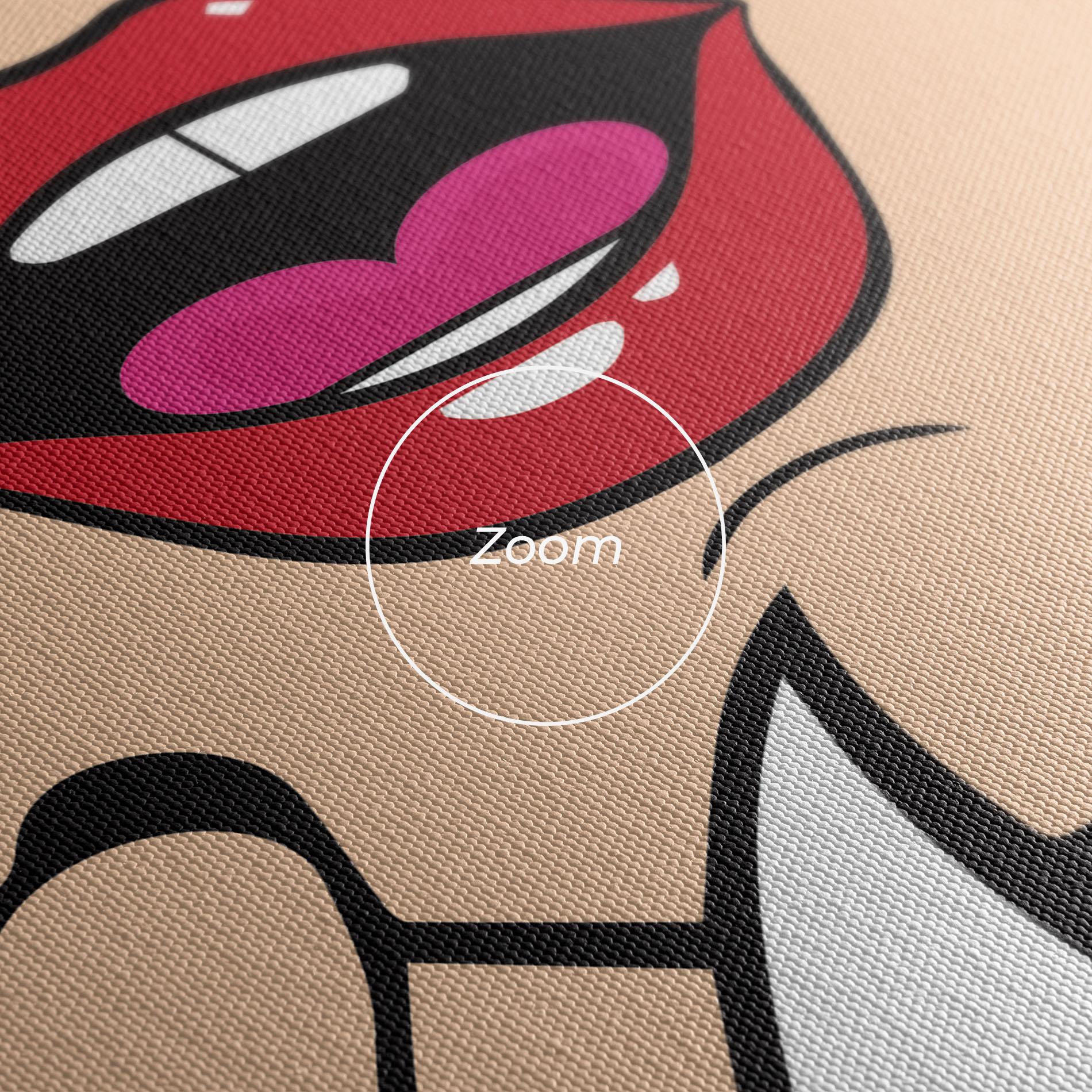 Tablou Canvas Speaking Pop Art mockup 3