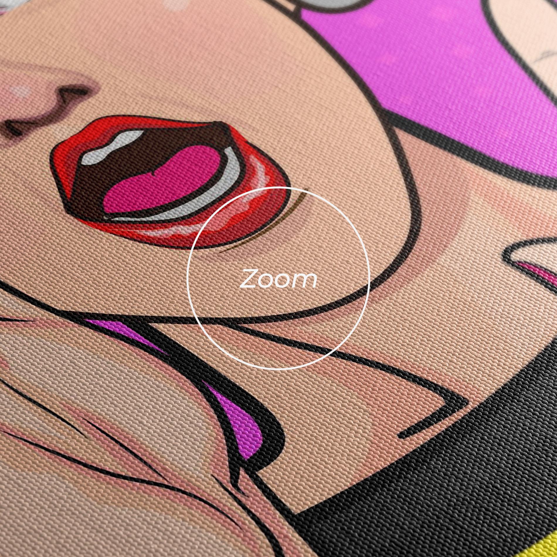 Tablou Canvas Surprised Pop Woman mockup 3