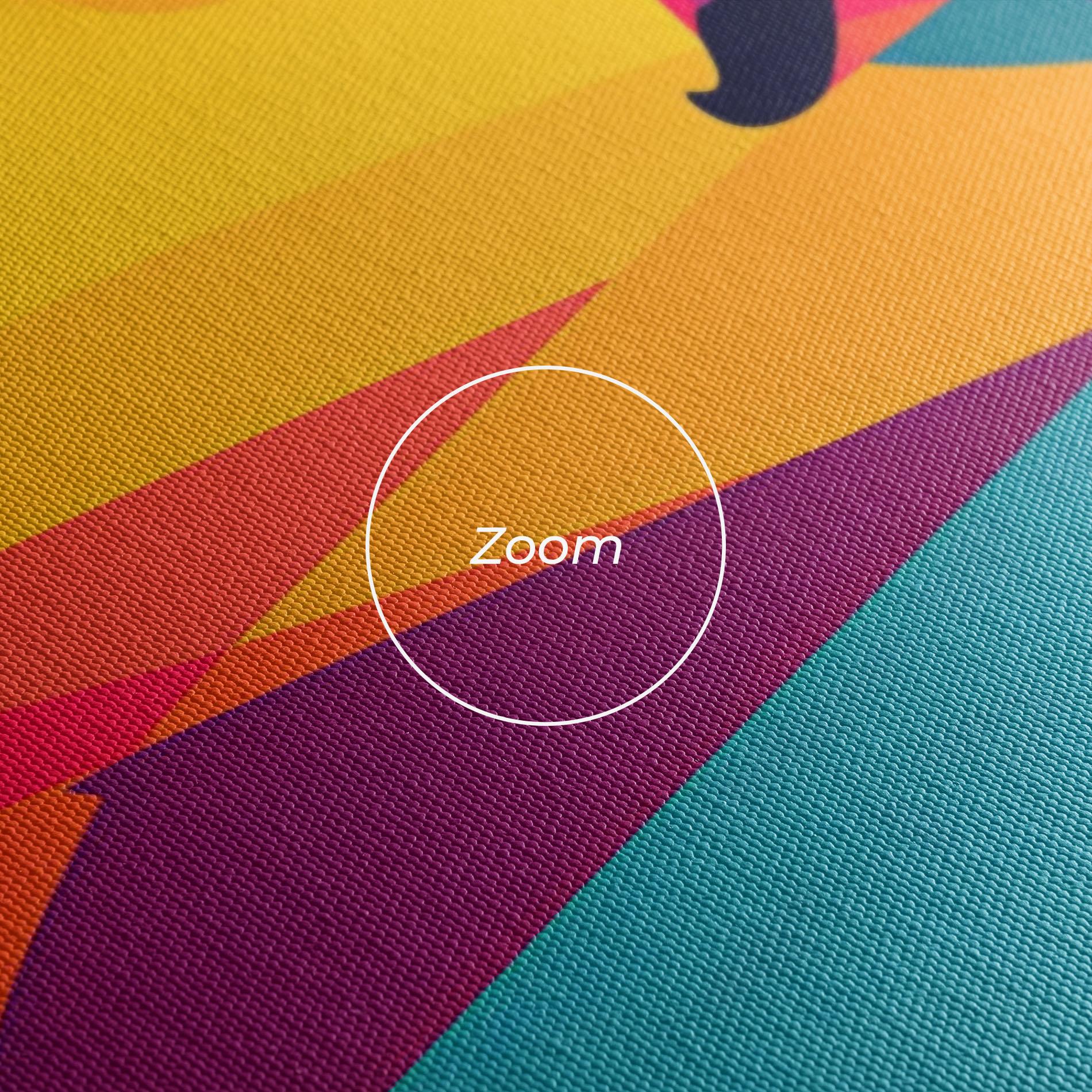 Tablou Canvas Yellow Pop Face mockup 3