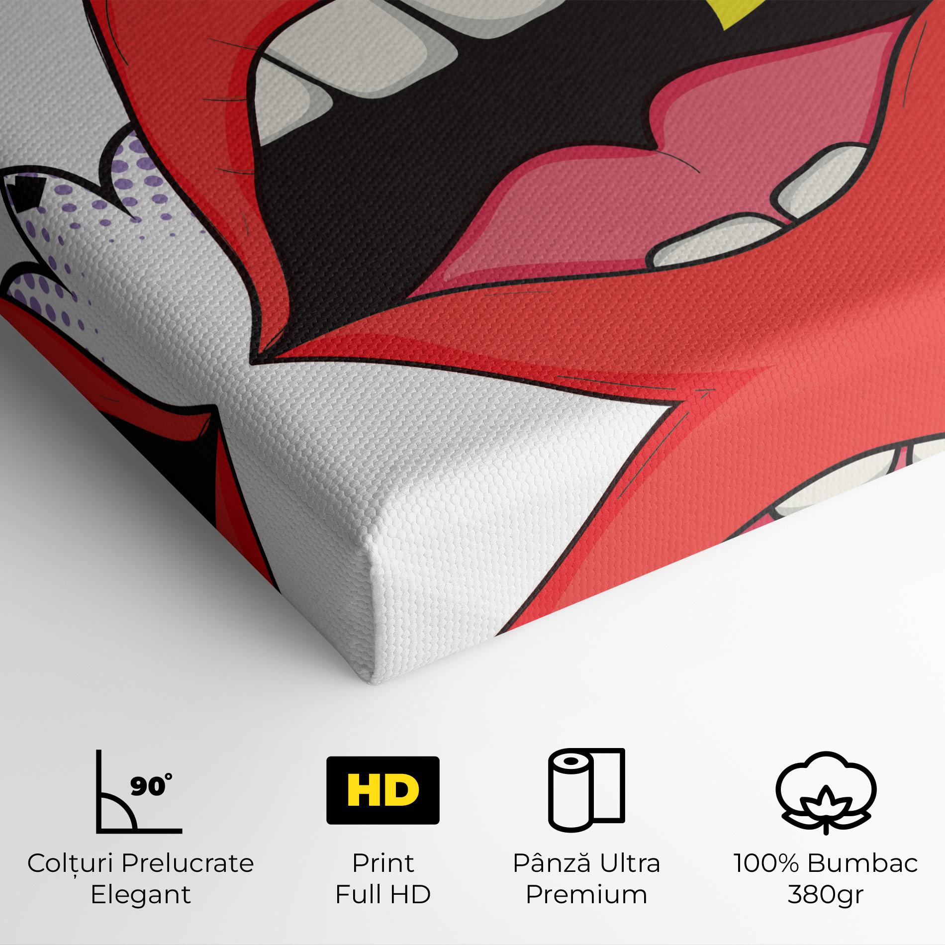 Tablou Canvas Boom Pop Art mockup 4