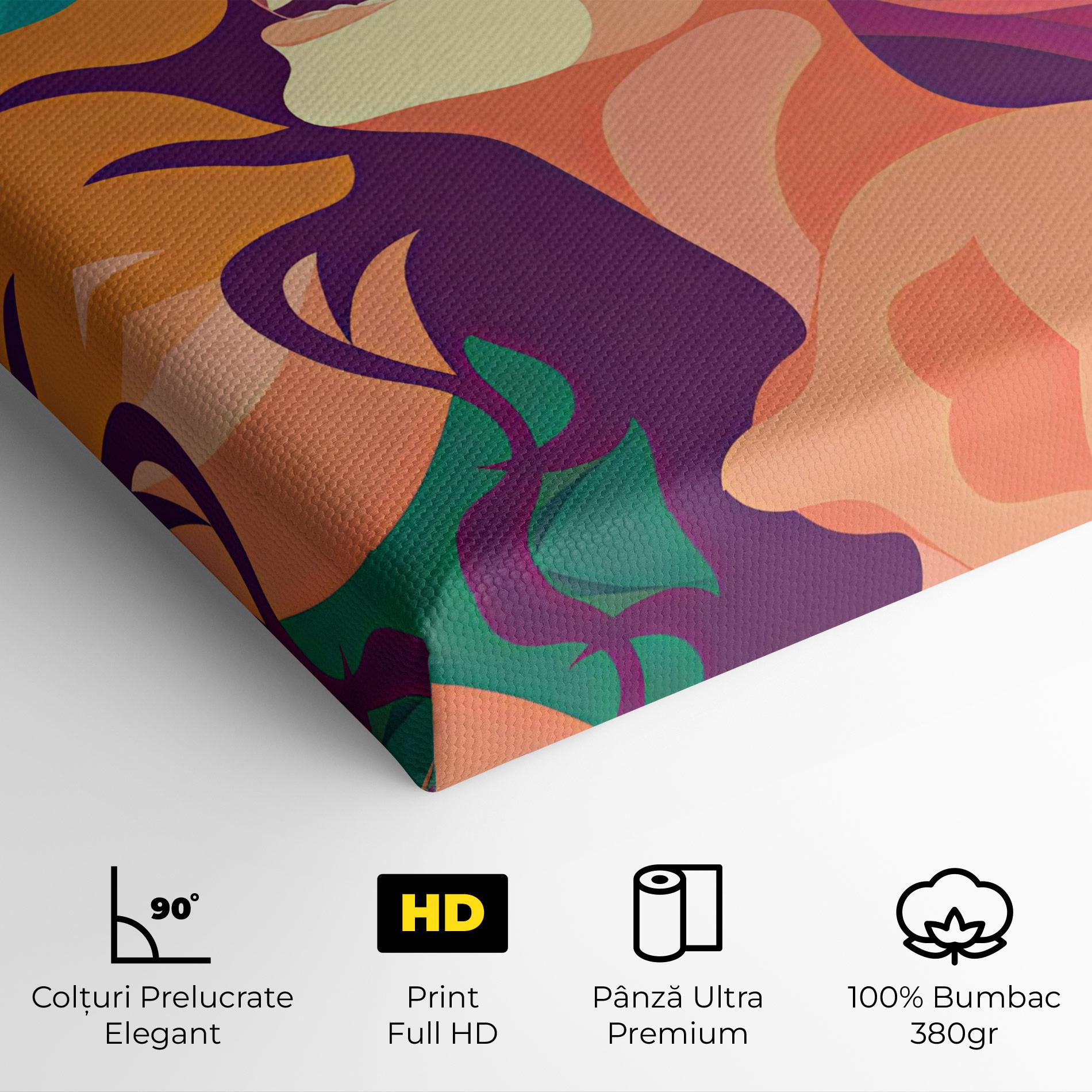 Tablou Canvas Pink Pop Hair mockup 4