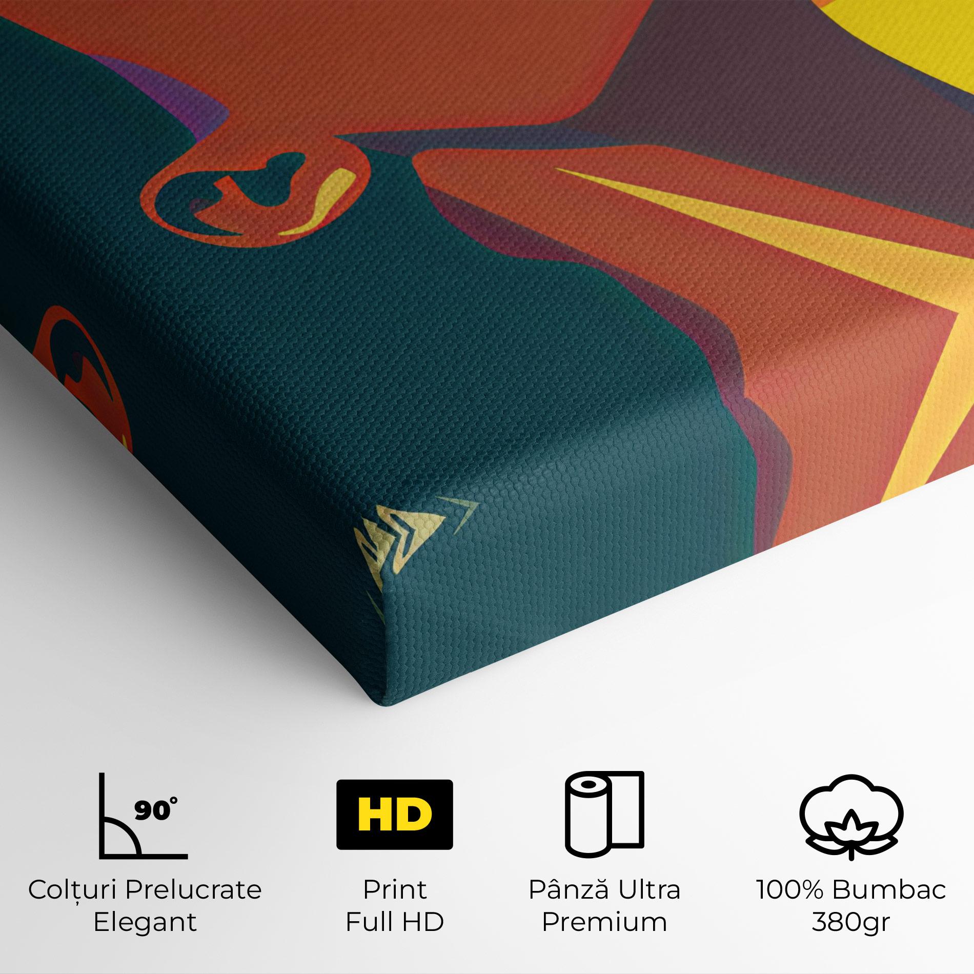 Tablou Canvas Pop Female Color mockup 4