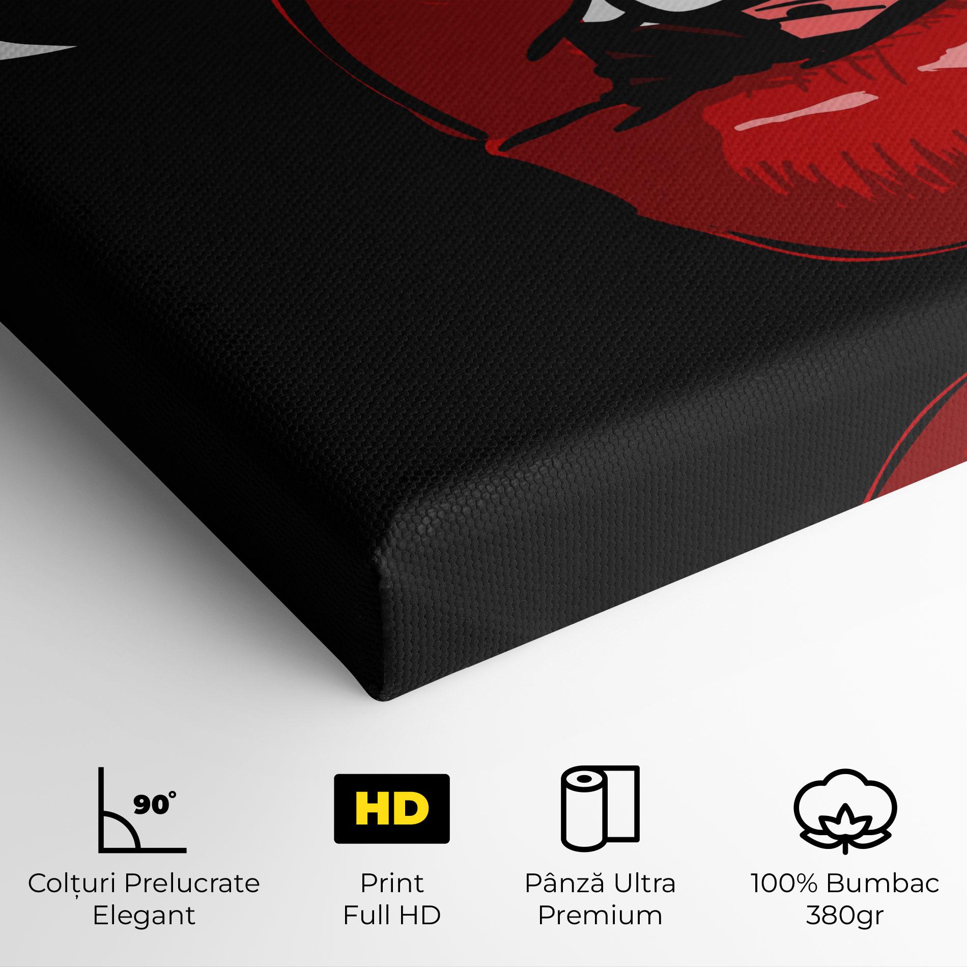 Tablou Canvas Pop Red Lips mockup 4