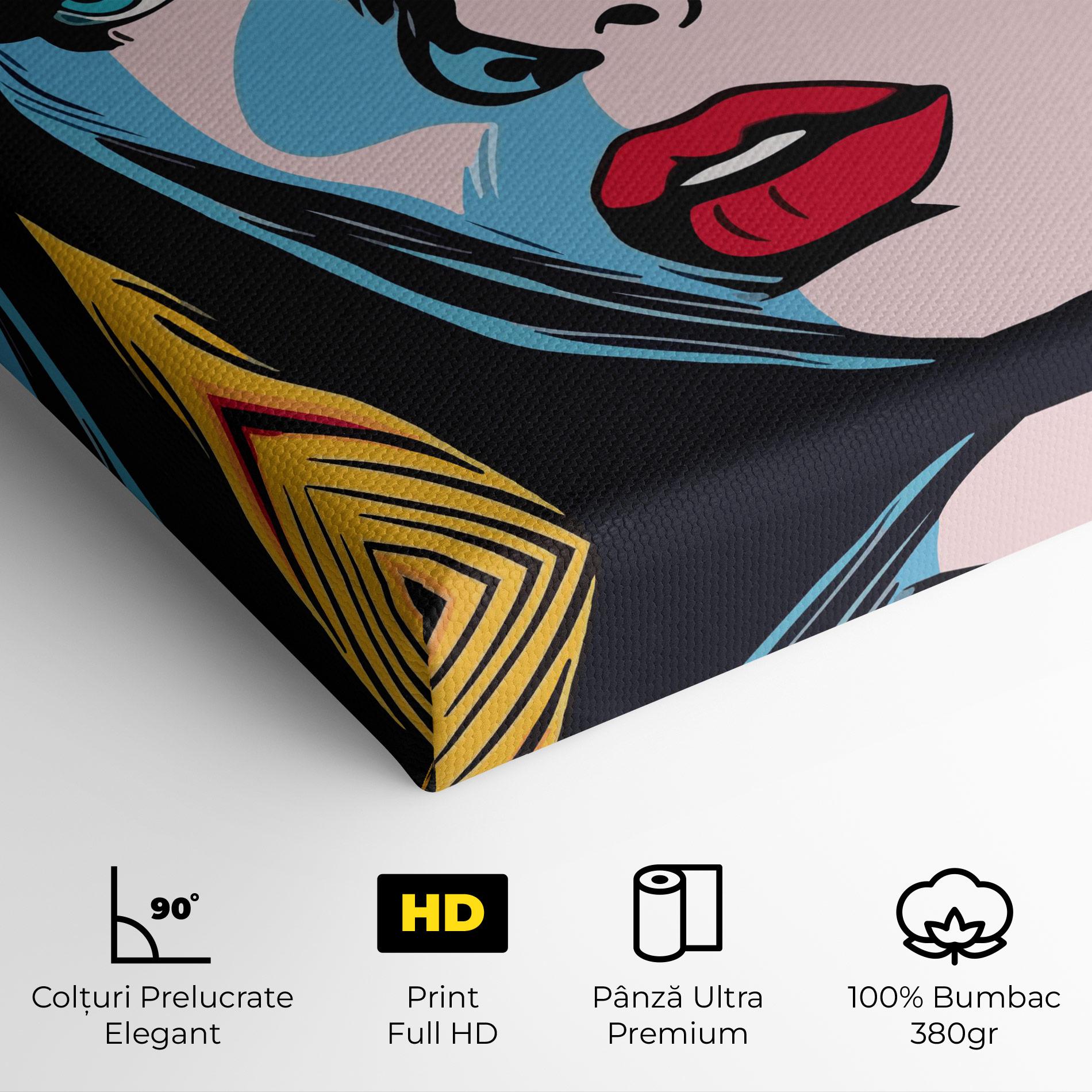 Tablou Canvas Pop Woman Art mockup 4