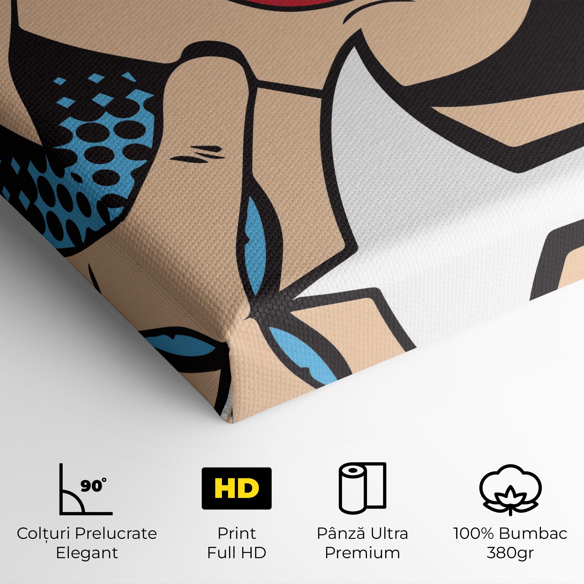 Tablou Canvas Speaking Pop Art mockup 4