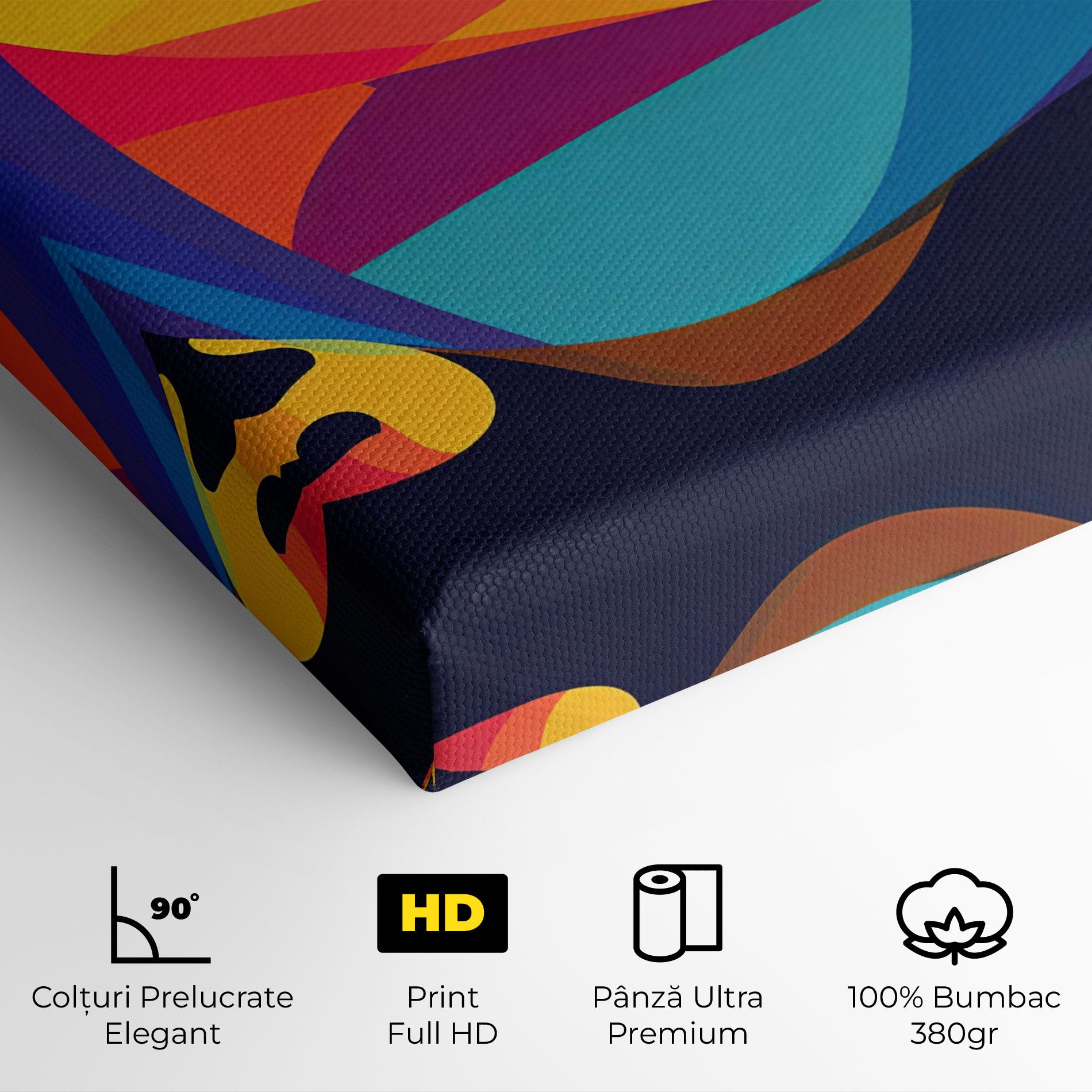 Tablou Canvas Yellow Pop Face mockup 4