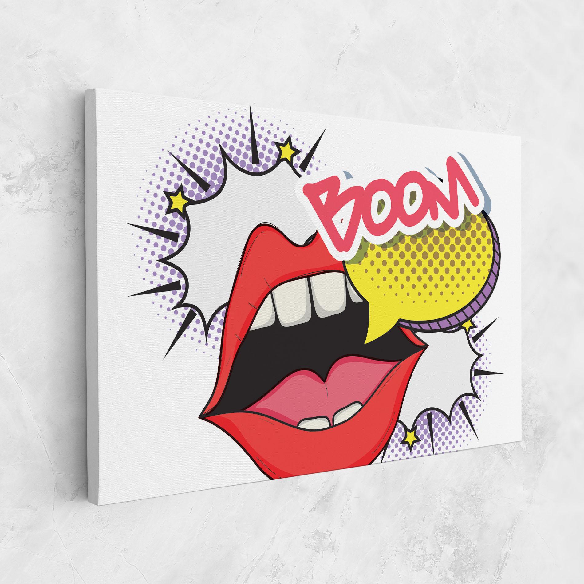 Tablou Canvas Boom Pop Art mockup 1