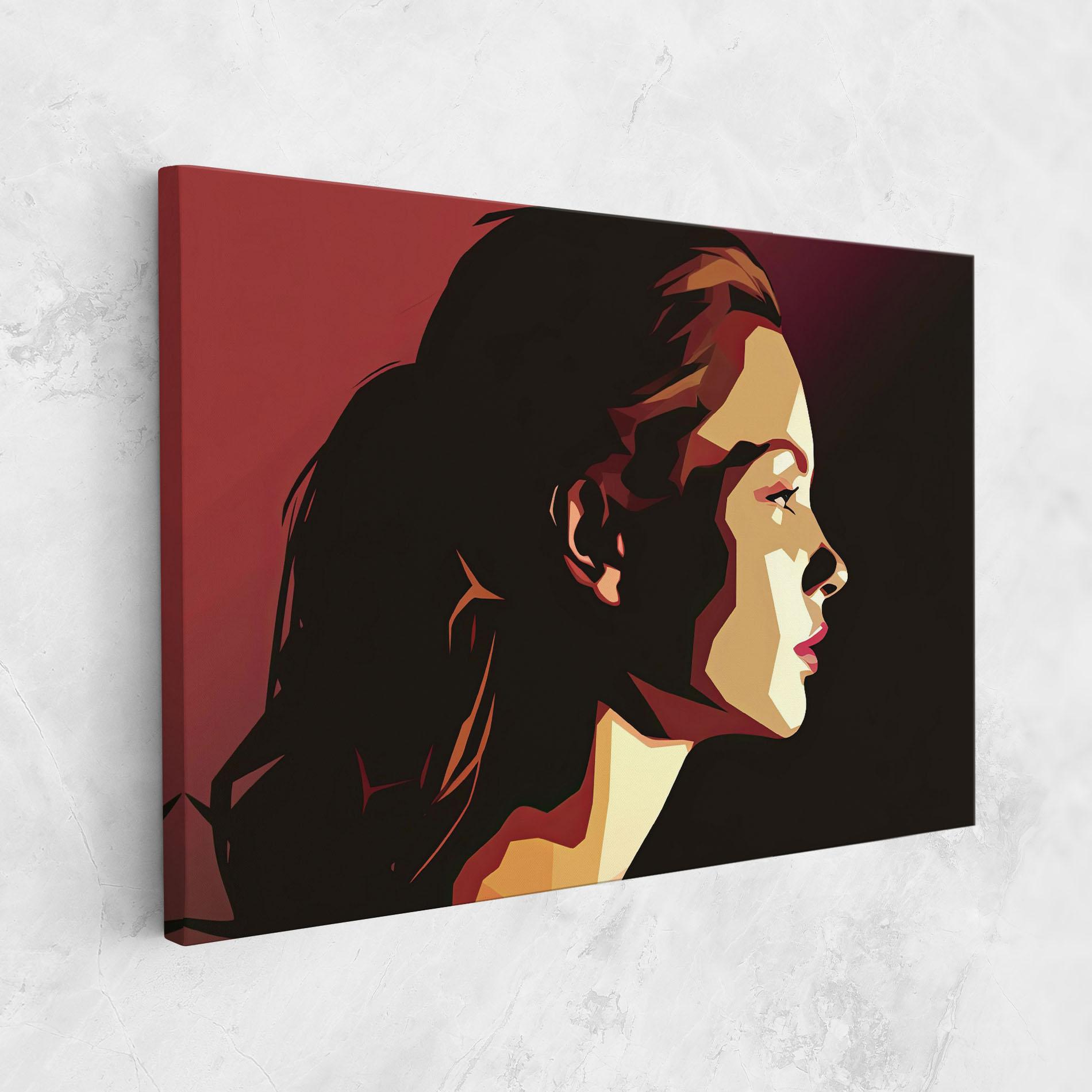 Tablou Canvas Cream Red Pop Art mockup 1