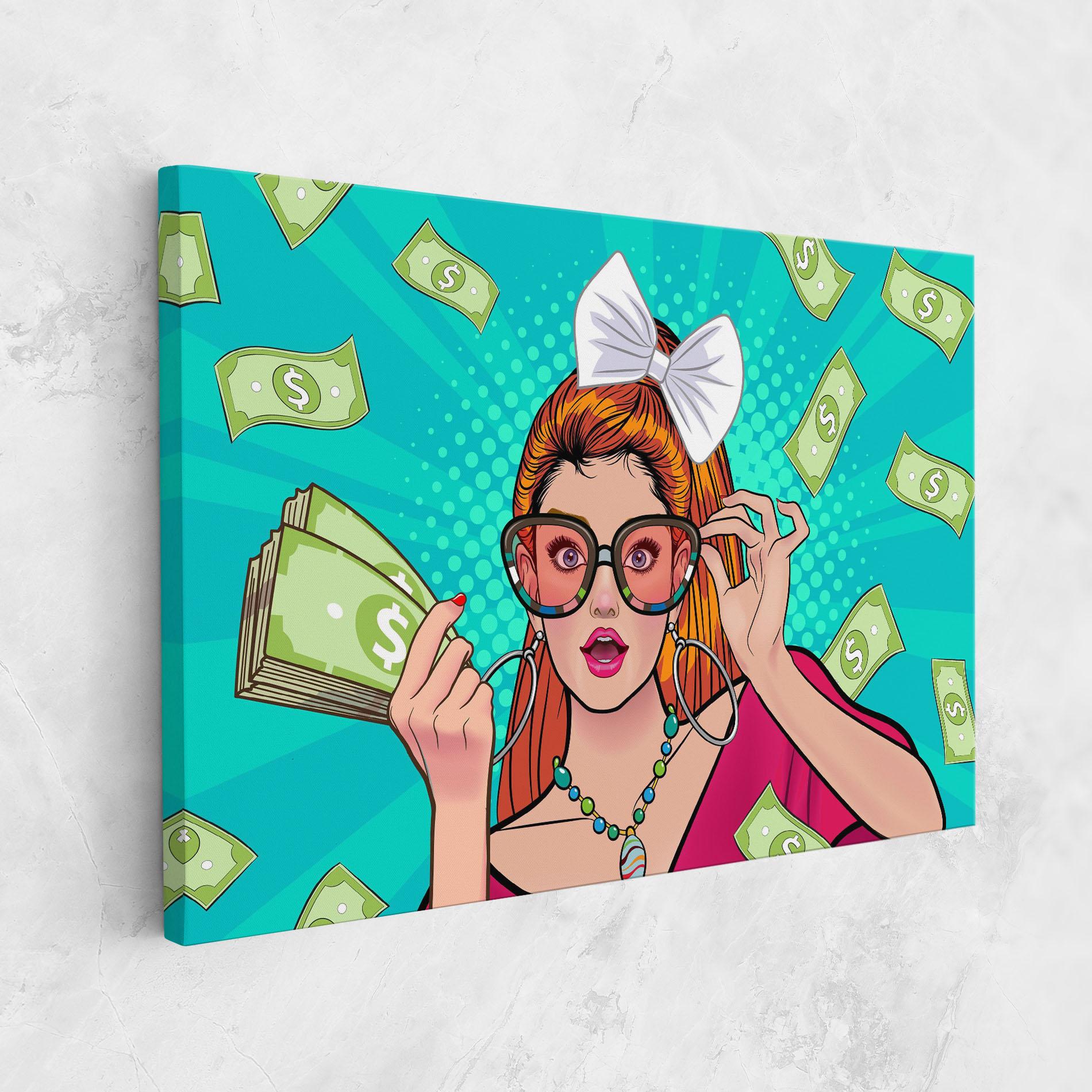 Tablou Canvas Money Pop Art mockup 1