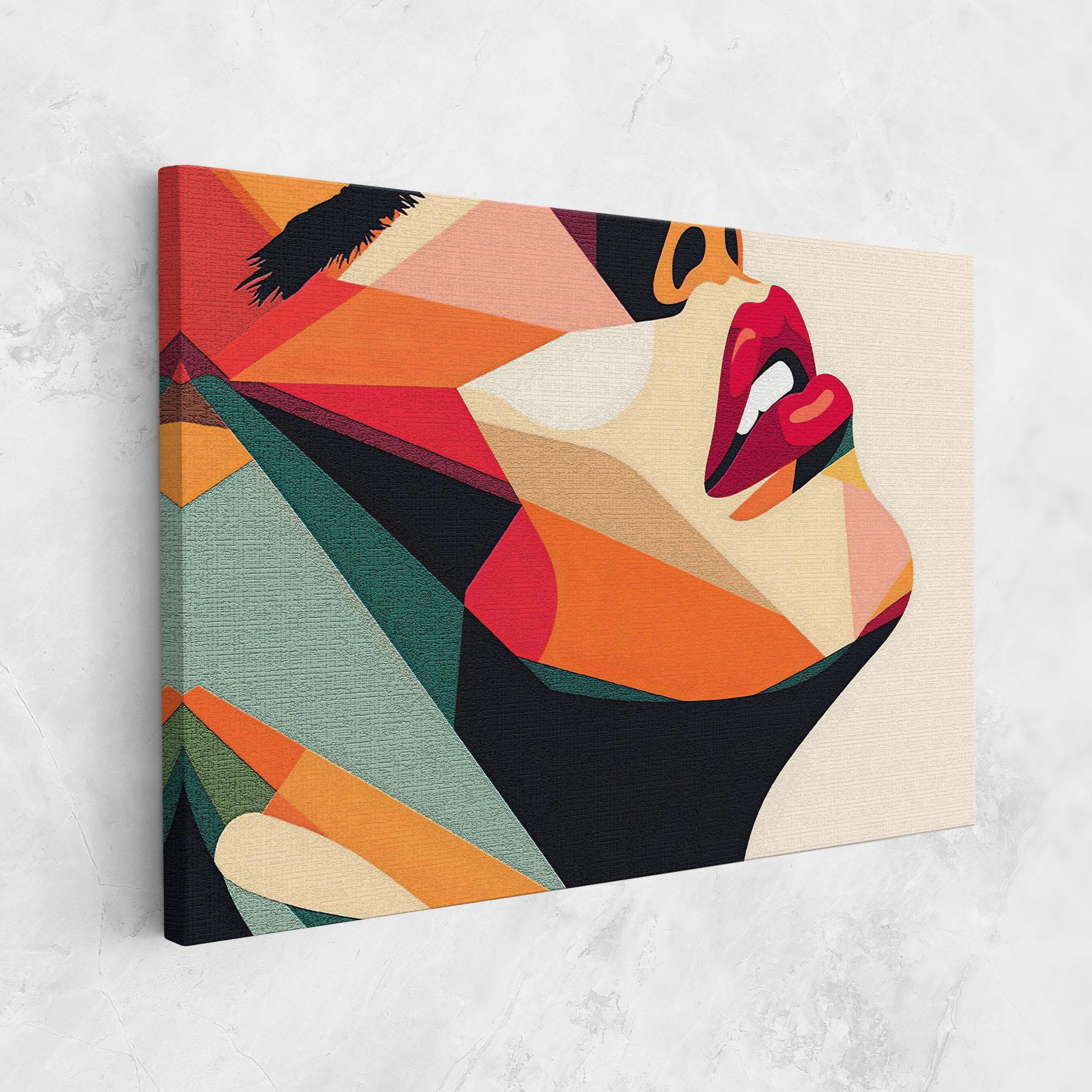Tablou Canvas Pop Art Lips mockup 1