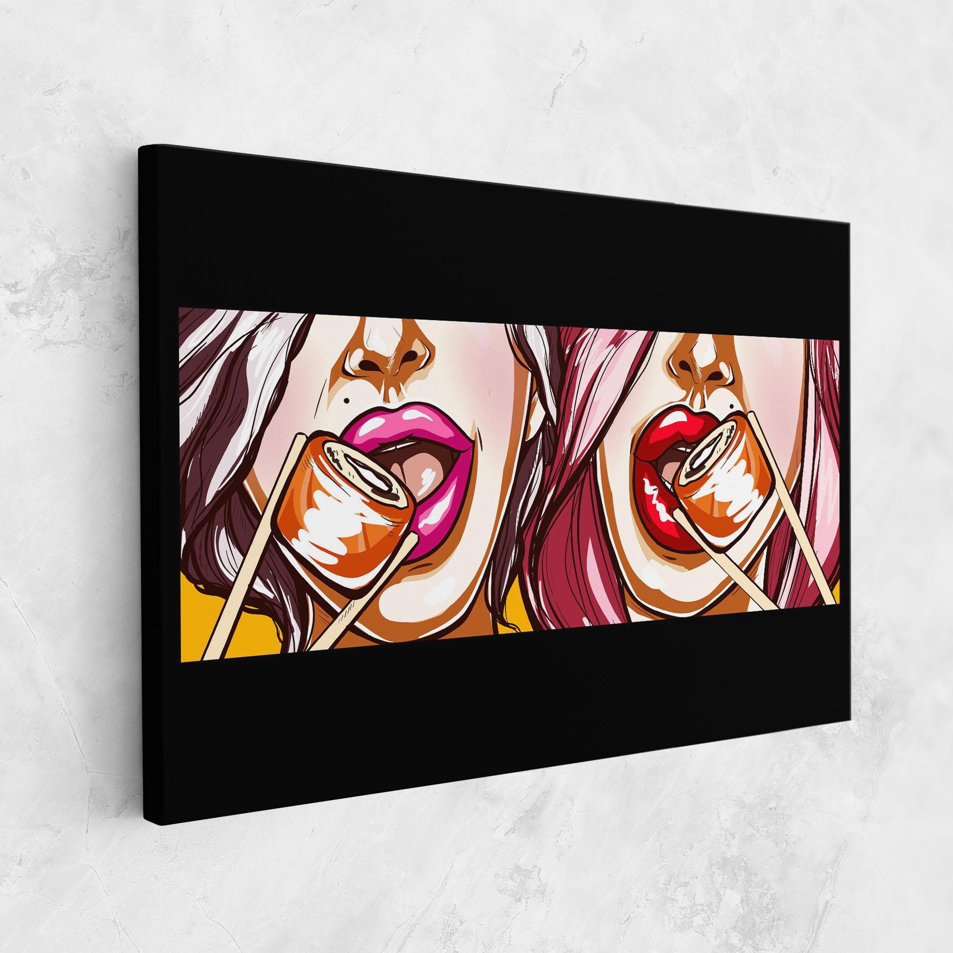 Tablou Canvas Pop Art Sushi mockup 1