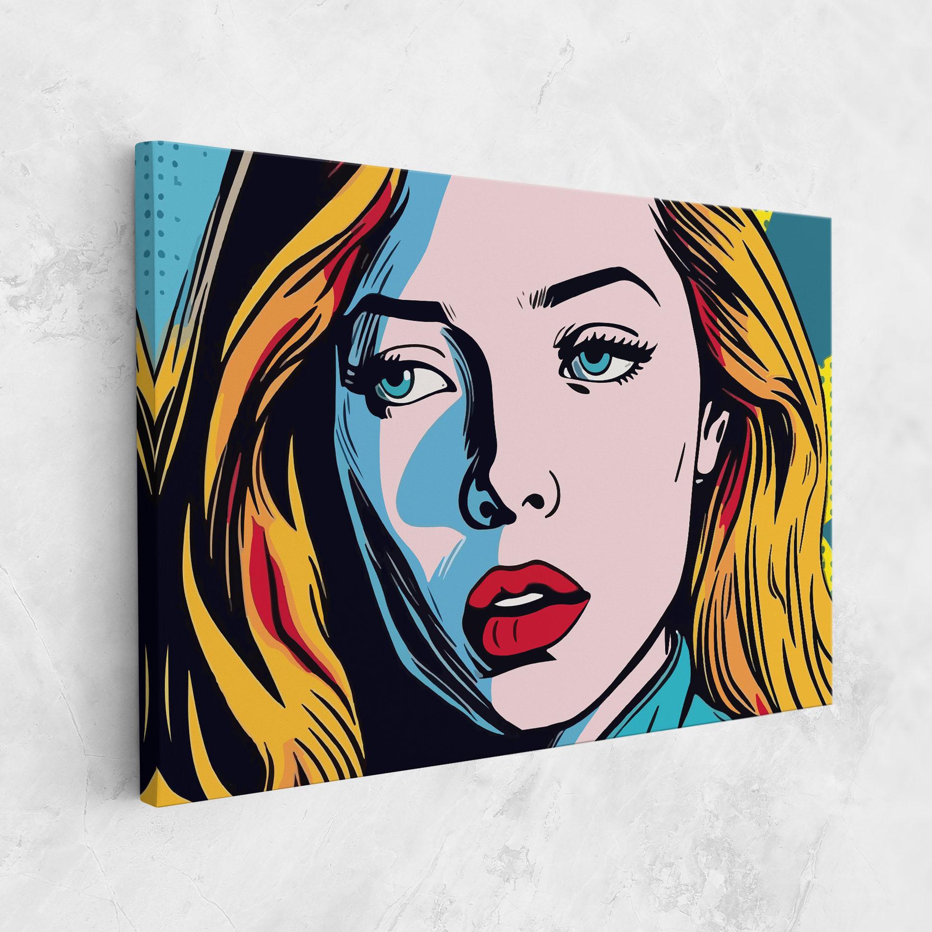 Tablou Canvas Pop Woman Art mockup 1