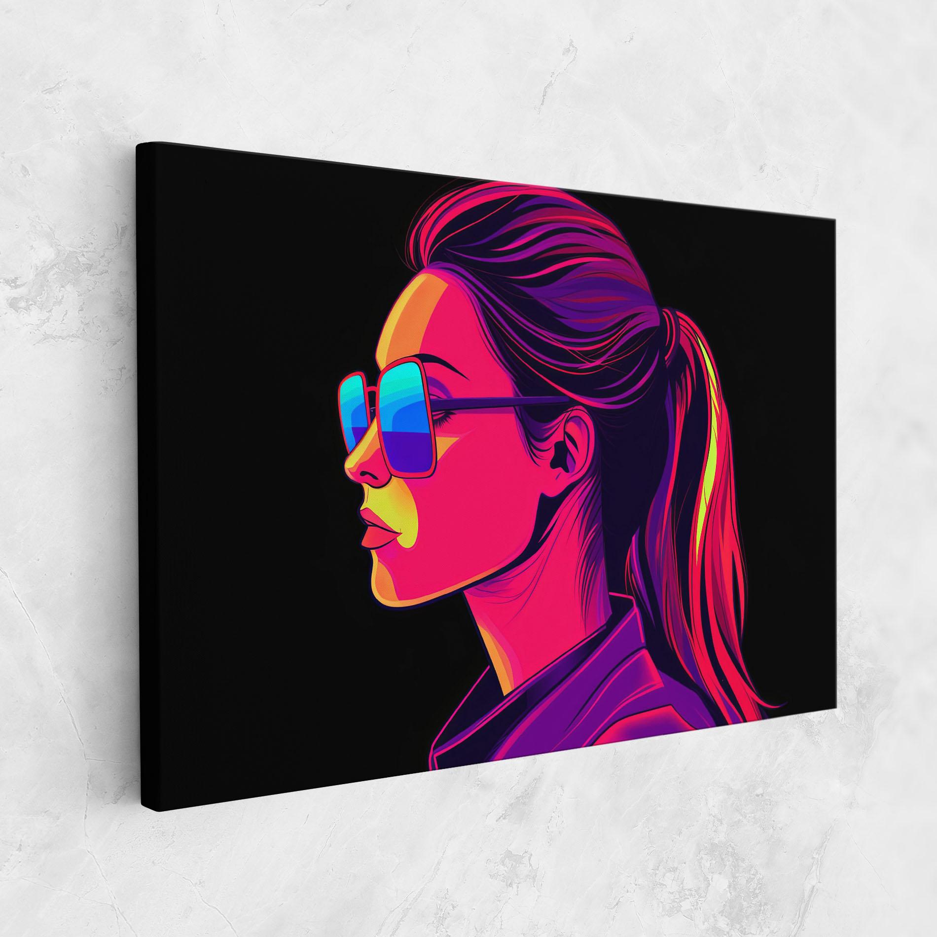 Tablou Canvas Purple Pop Hair mockup 1