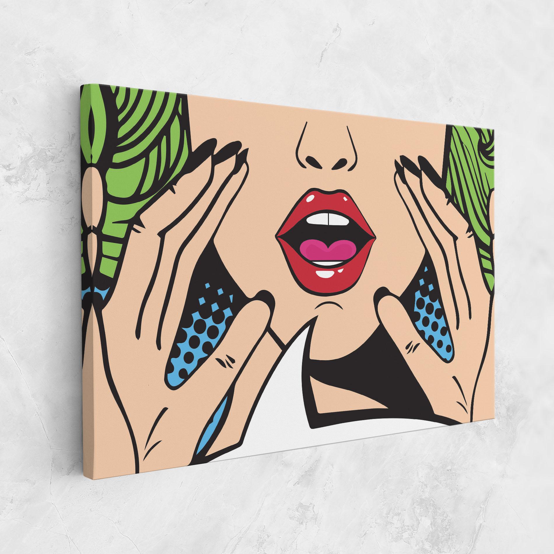 Tablou Canvas Speaking Pop Art mockup 1