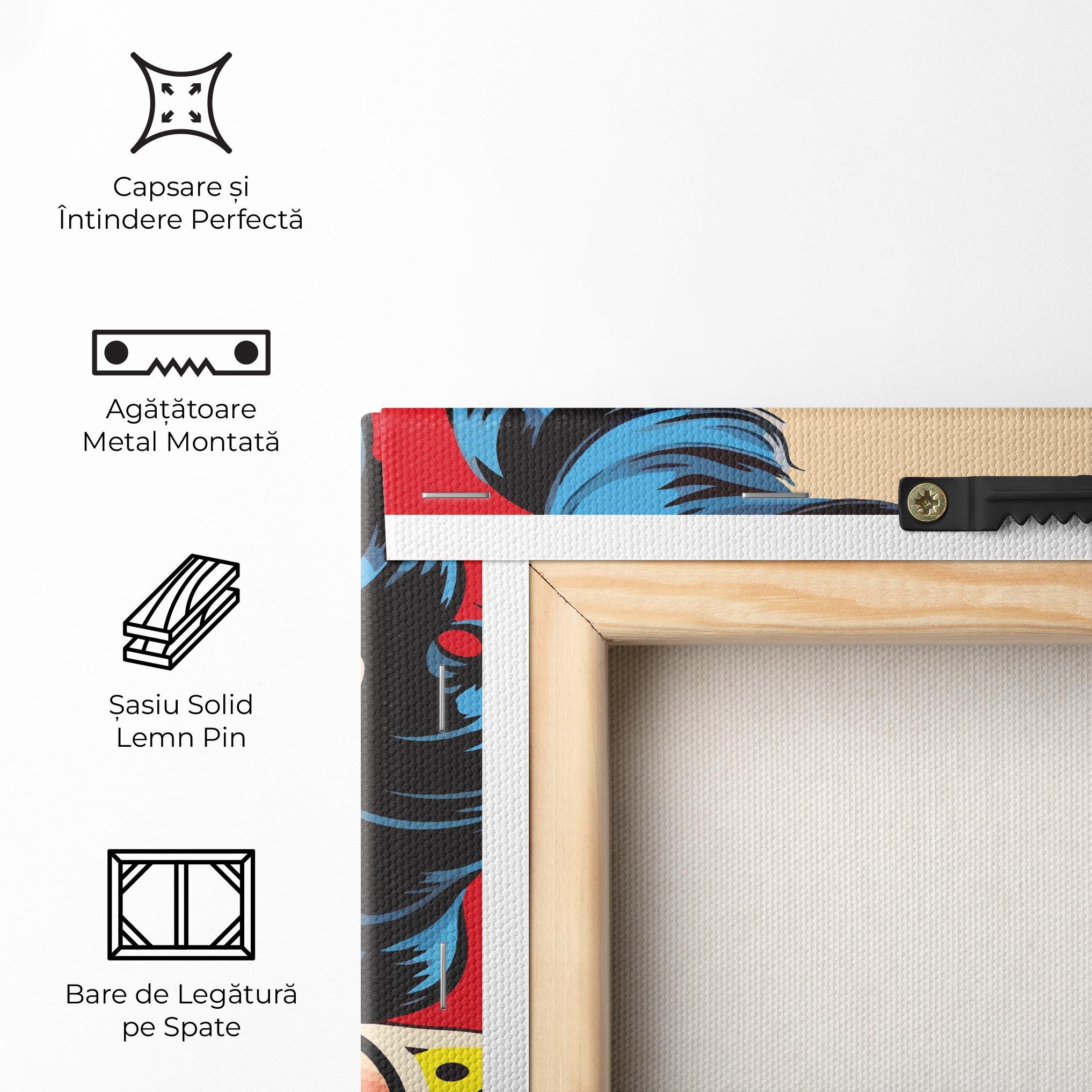 Tablou Canvas Blue Pop Eyes mockup 5