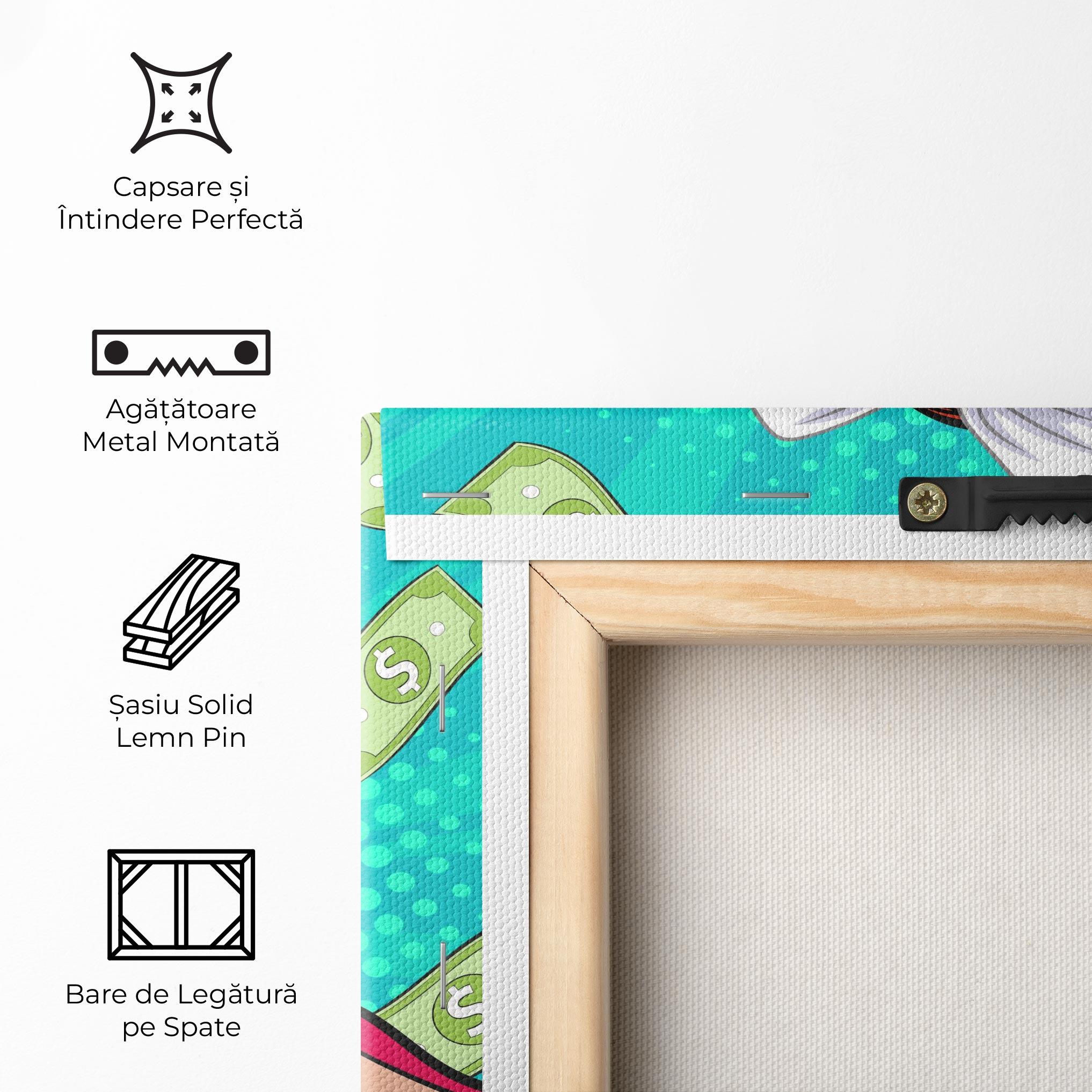 Tablou Canvas Money Pop Art mockup 5
