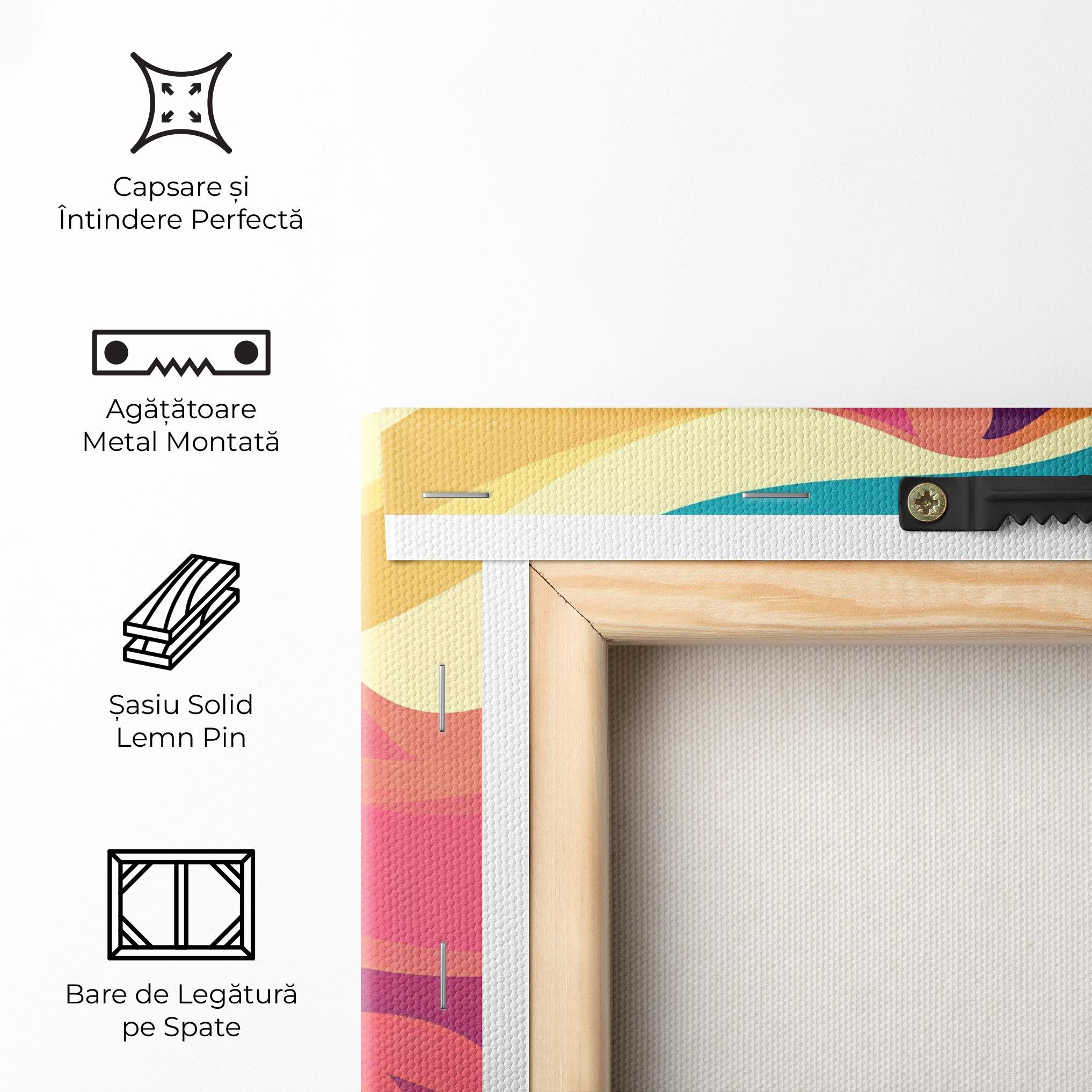 Tablou Canvas Pink Pop Hair mockup 5