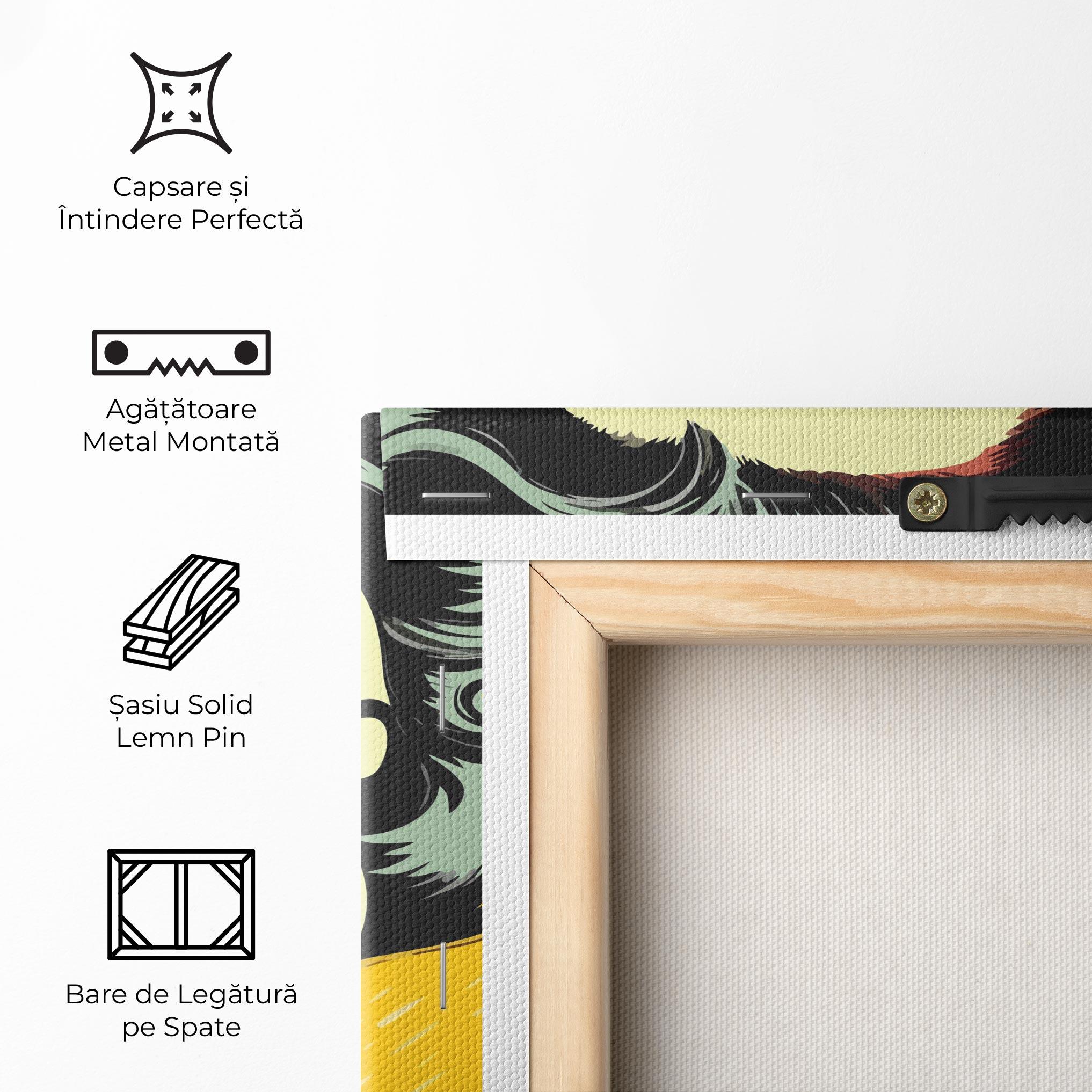 Tablou Canvas Pop Art Pretty Lady mockup 5