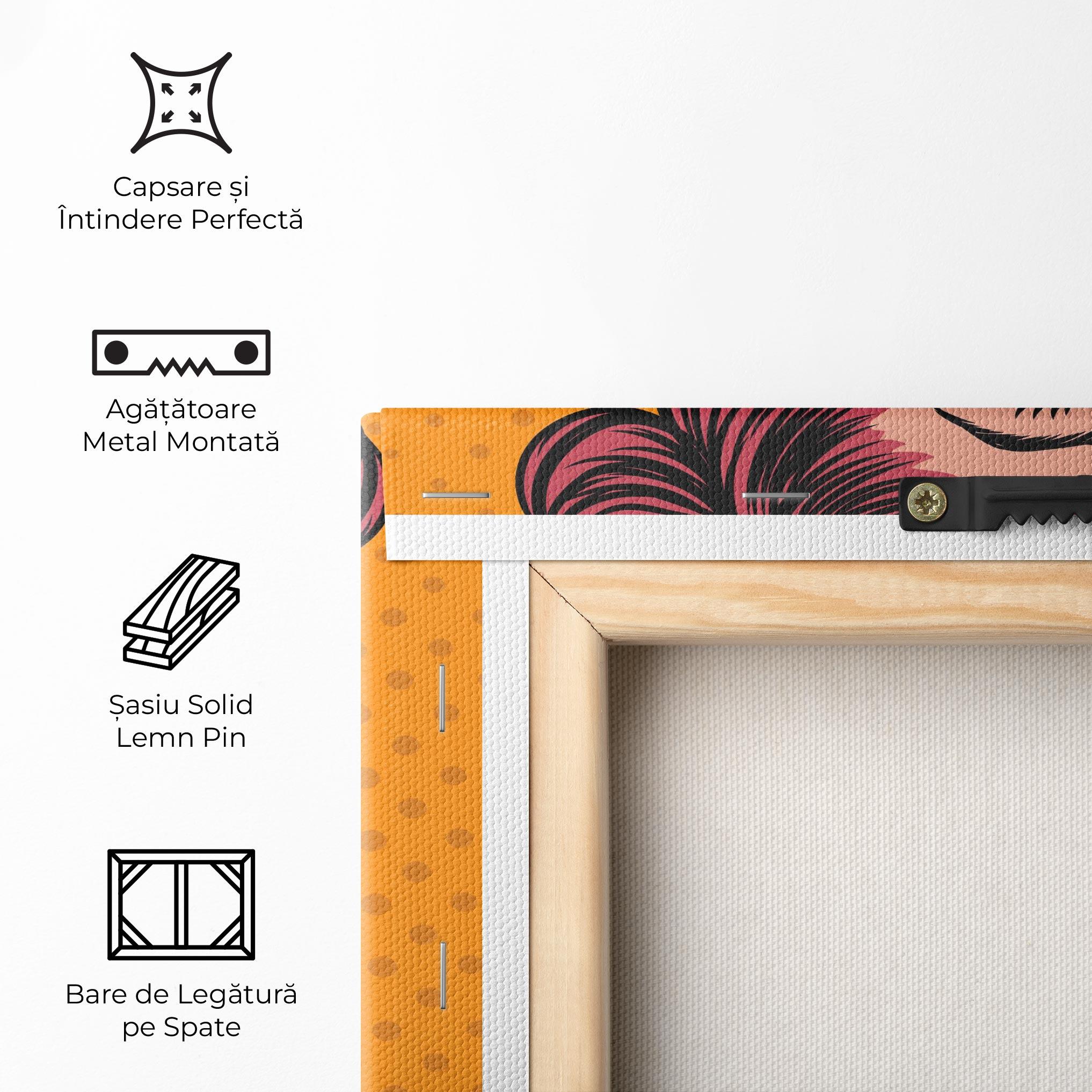 Tablou Canvas Pop Comic Lady mockup 5