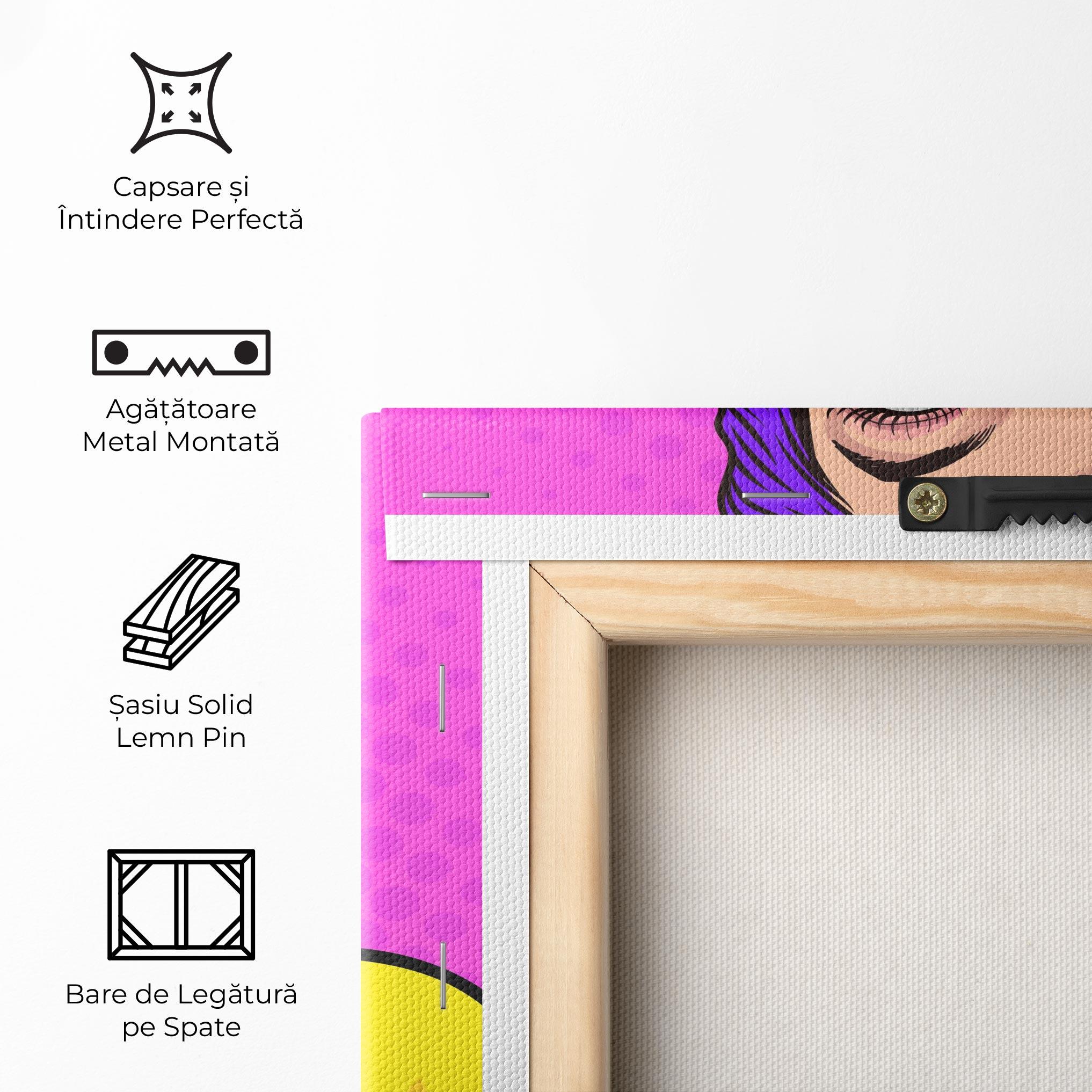 Tablou Canvas Surprised Pop Woman mockup 5