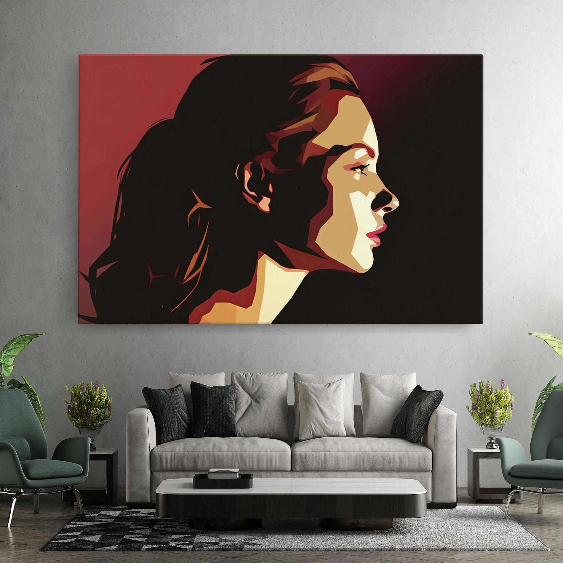 Tablou Canvas Cream Red Pop Art mockup 7